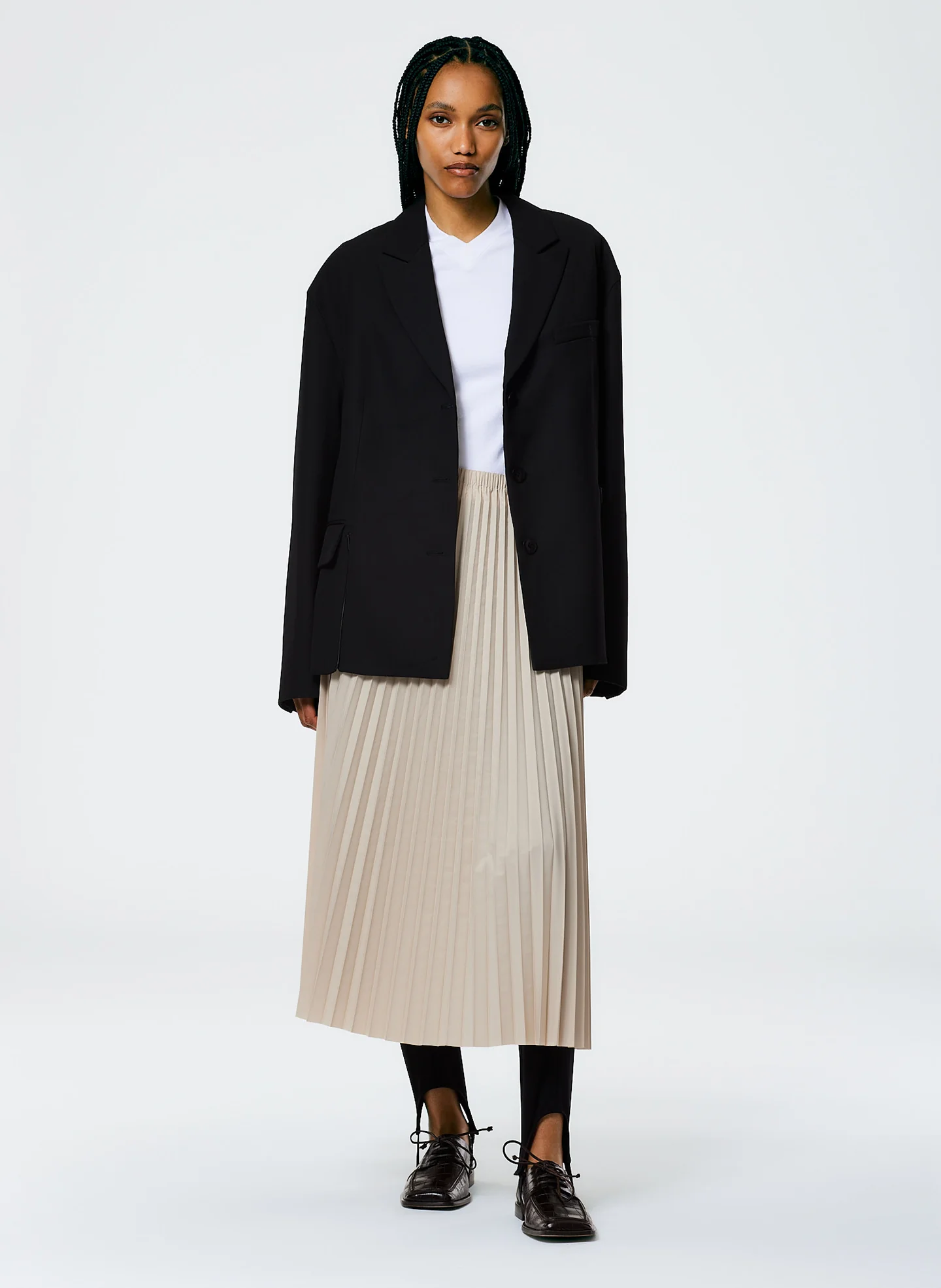 Grain De Poudre Liam Blazer With Slit Zipper Detail - Image 4
