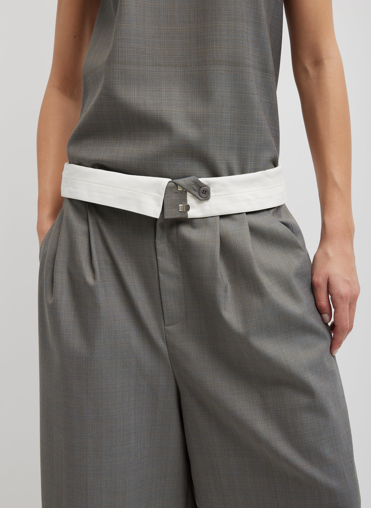 Grant Suiting Fold Over Long Short - Image 4