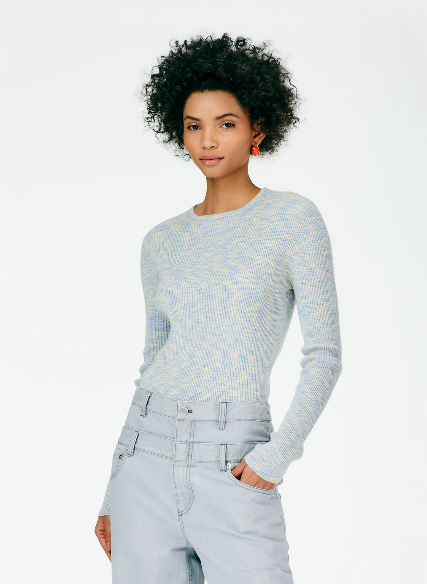 Grey Denim Double Waisted Sam Jean - Image 6