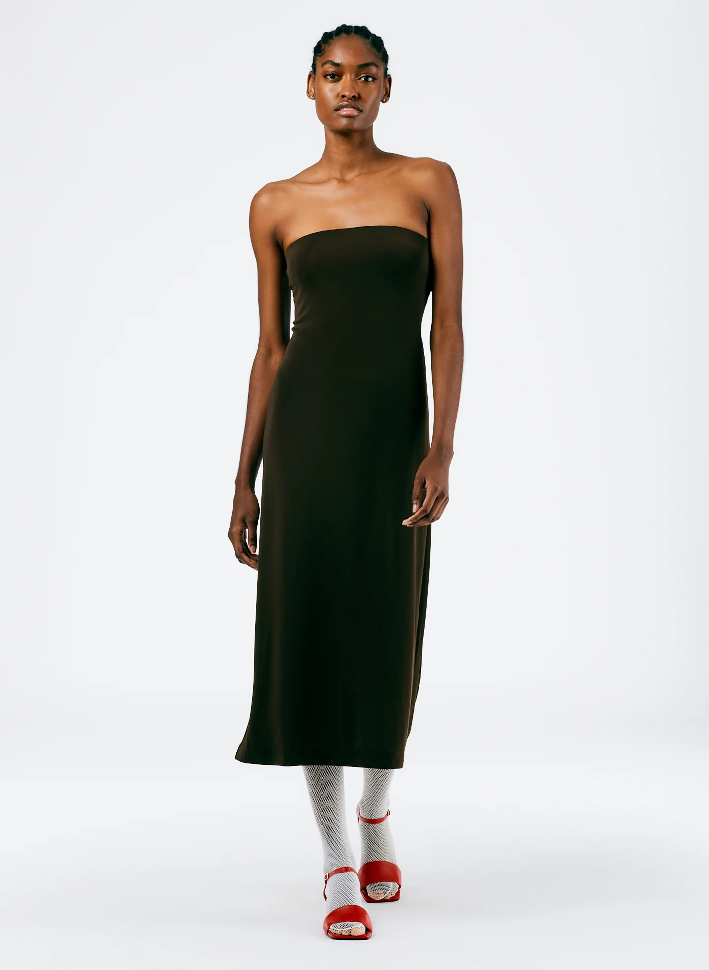 Harlow Jersey Strapless Midi Dress