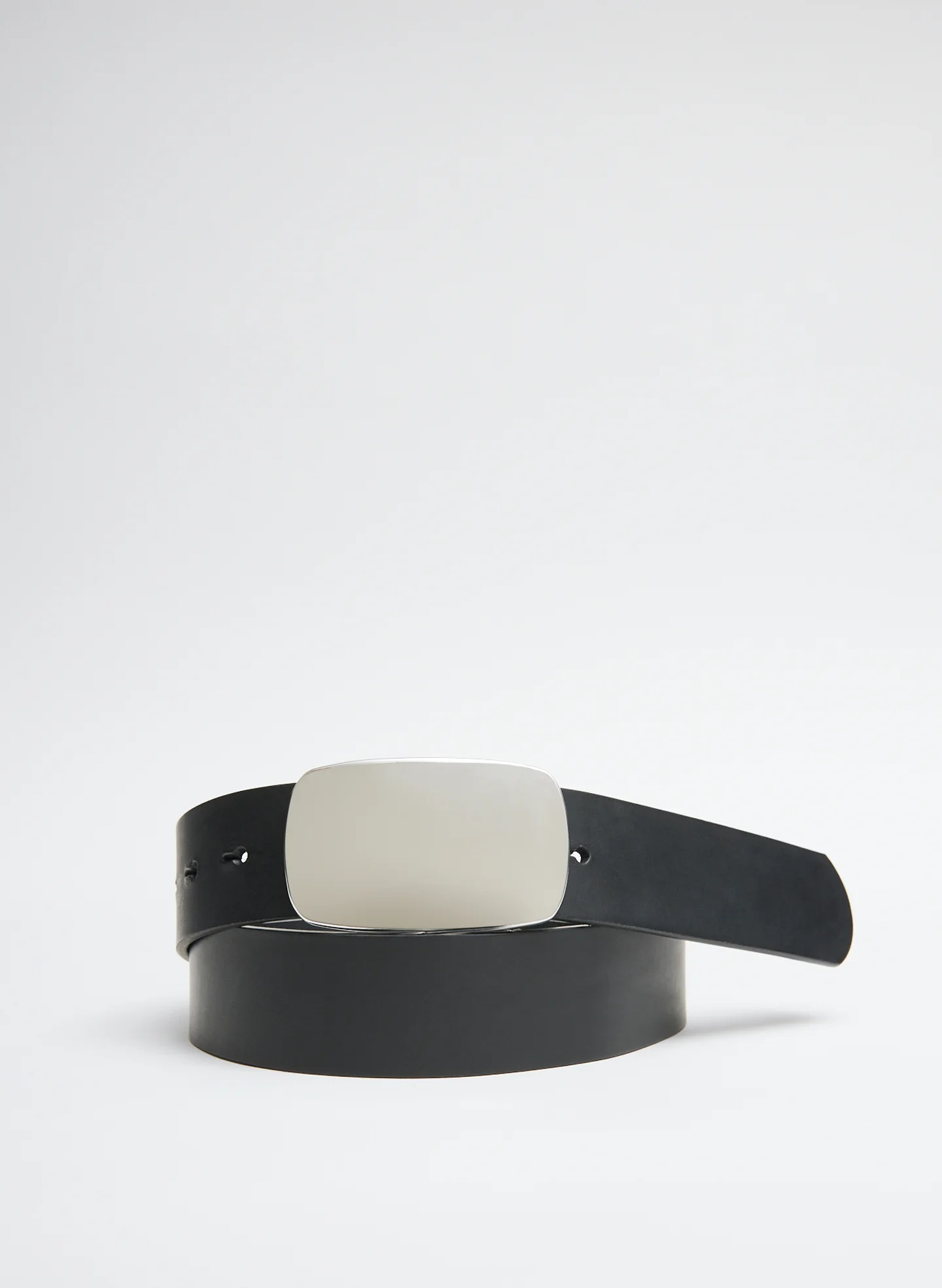 Hector Plaque Leather Belt