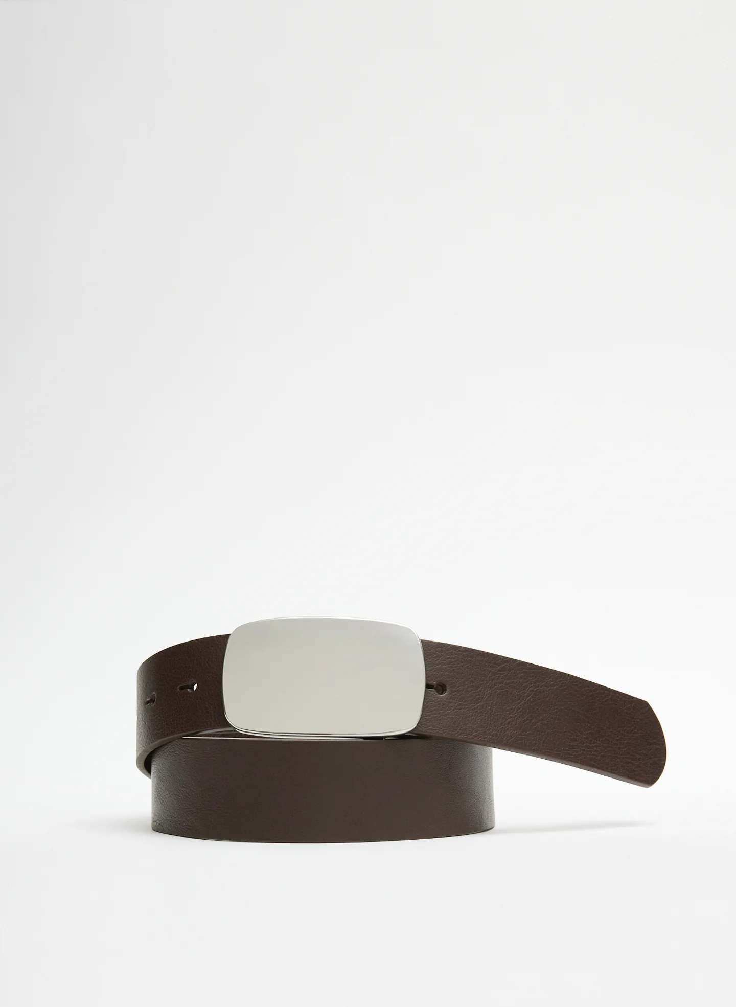 Hector Plaque Leather Belt