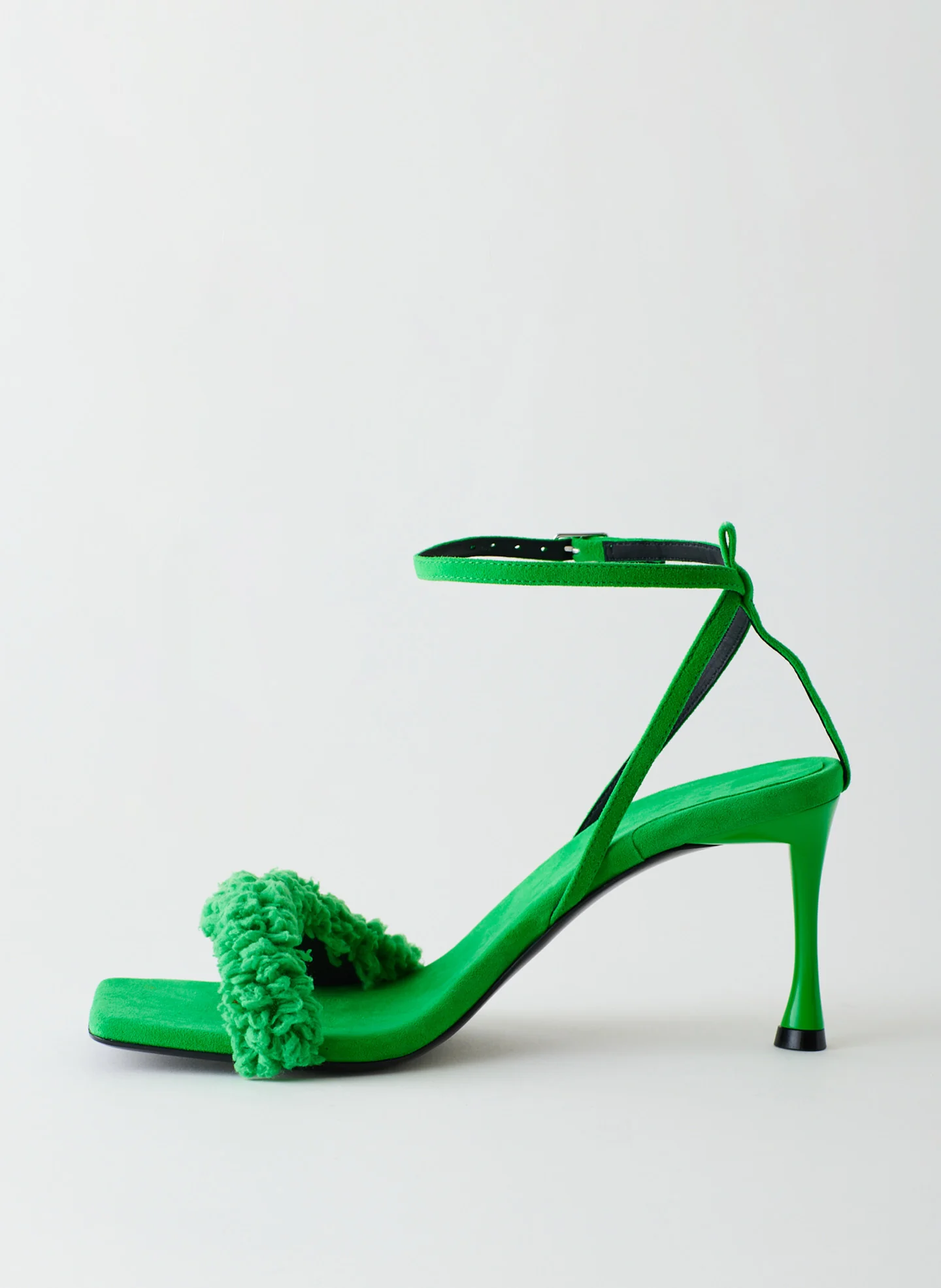 Hugh Suede & Faux Shearling Sandal - Image 3