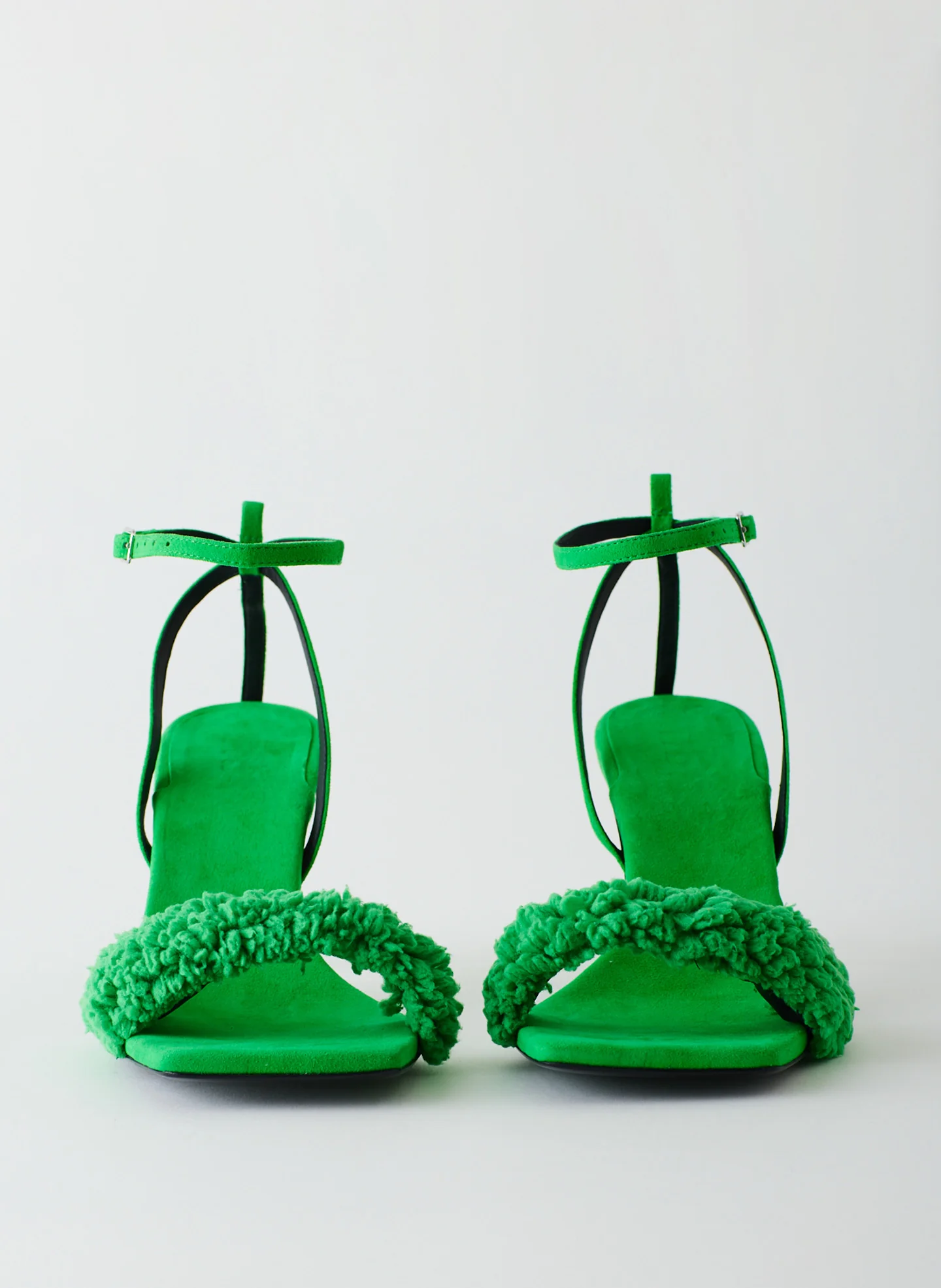 Hugh Suede & Faux Shearling Sandal - Image 4