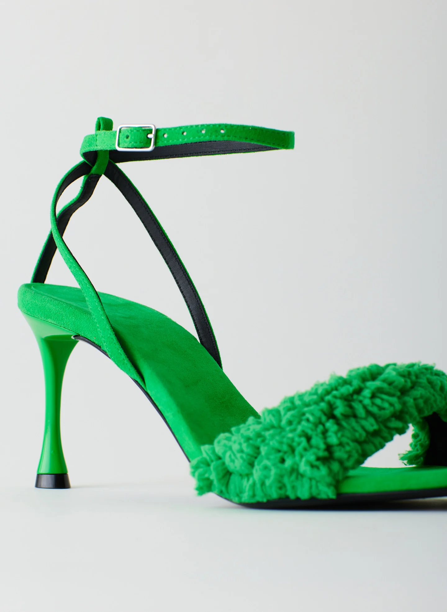 Hugh Suede & Faux Shearling Sandal - Image 7