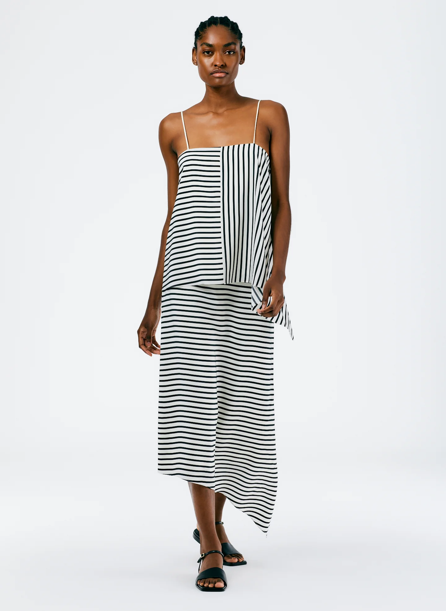 Identity Stripe Pencil Skirt