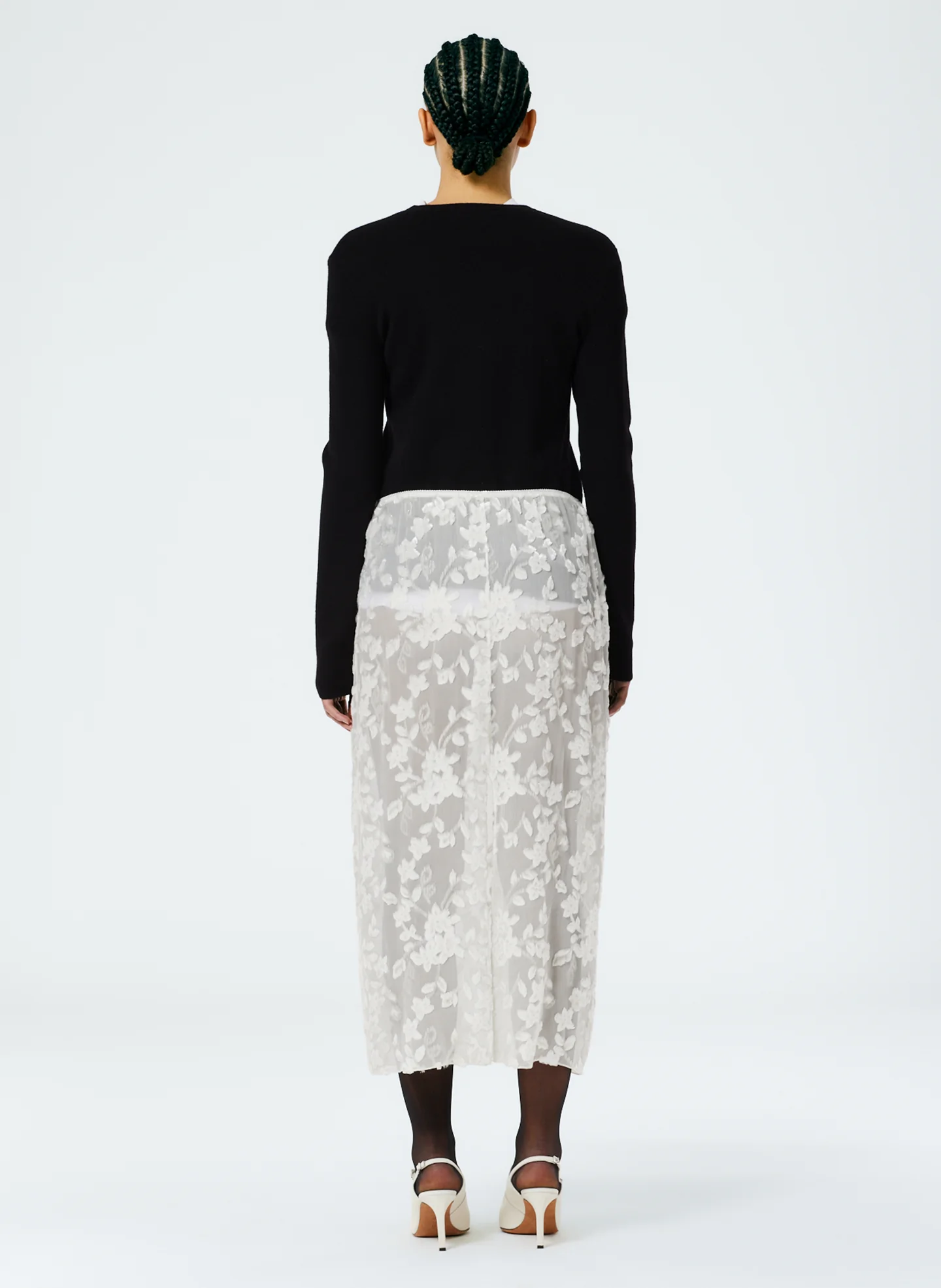 Ione Velvet Burnout Slip Skirt - Image 4