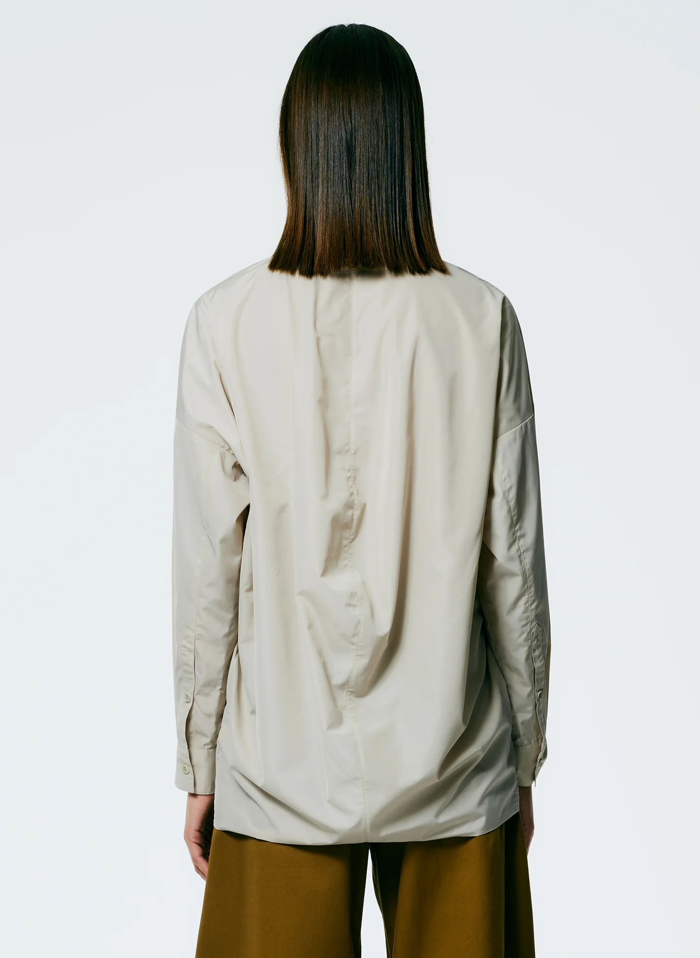 Italian Sporty Nylon Cowl Neck Top - Image 5