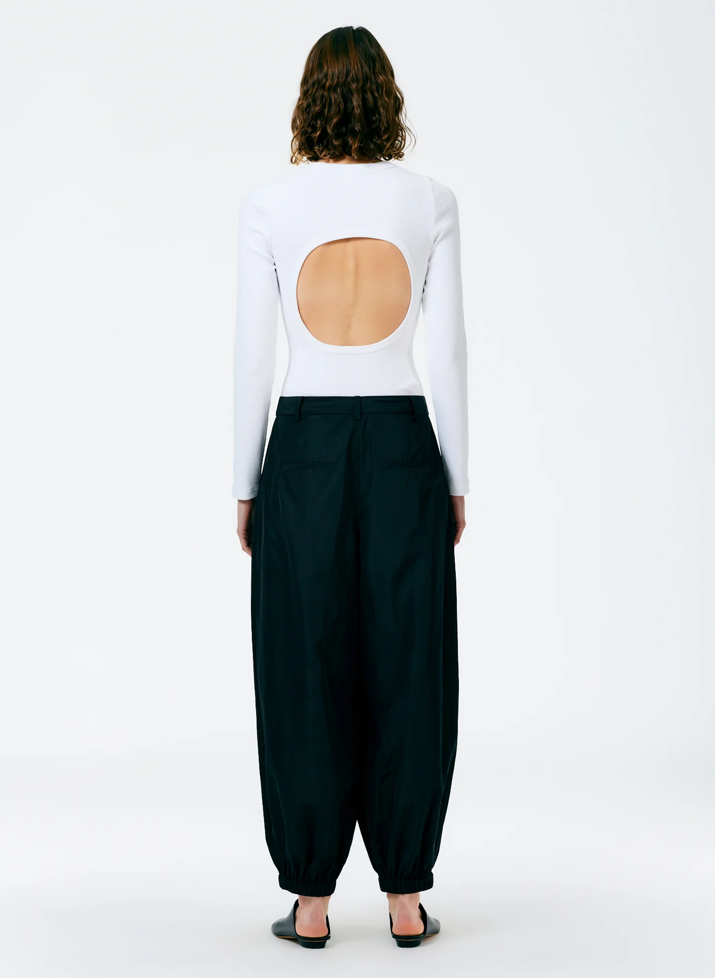 Italian Sporty Nylon Eden Pleated Balloon Pant - Regular - Image 3