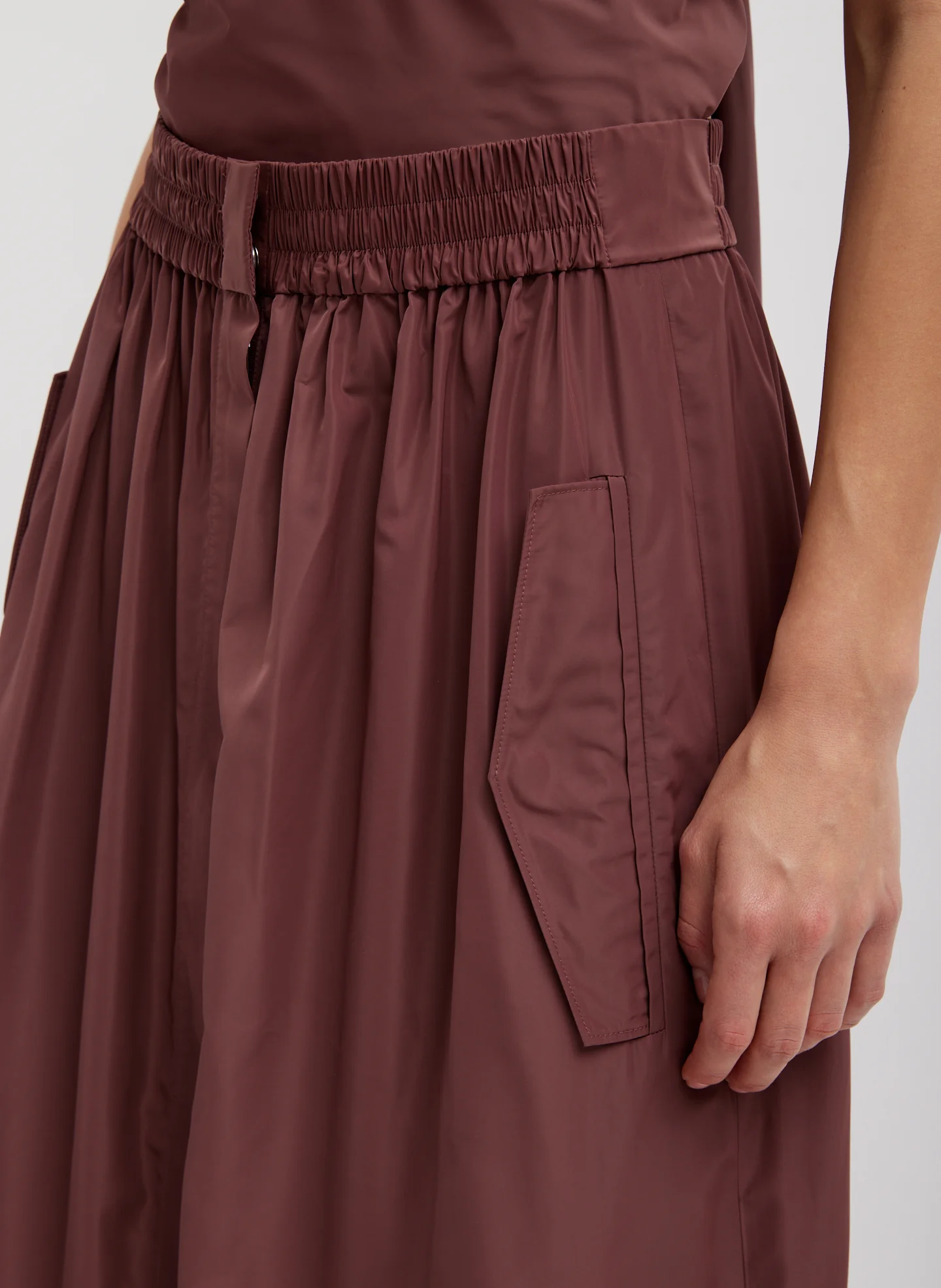 Italian Sporty Nylon Full Skirt - Image 2