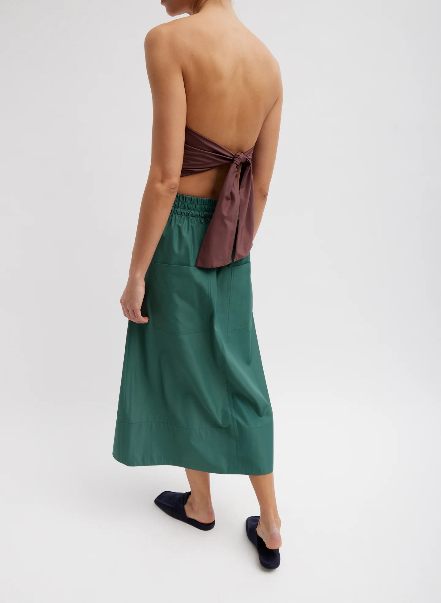 Italian Sporty Nylon Full Skirt - Image 2