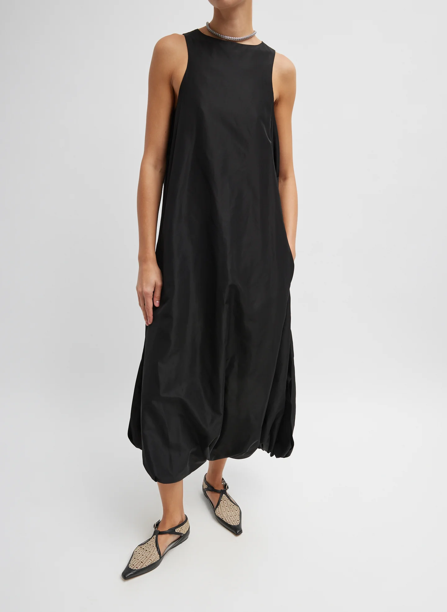 Italian Sporty Nylon Jalouise Dress