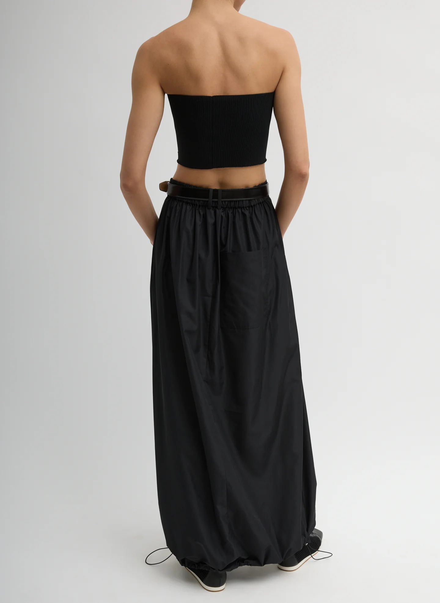 Italian Sporty Nylon Maxi Anorak Skirt - Image 4