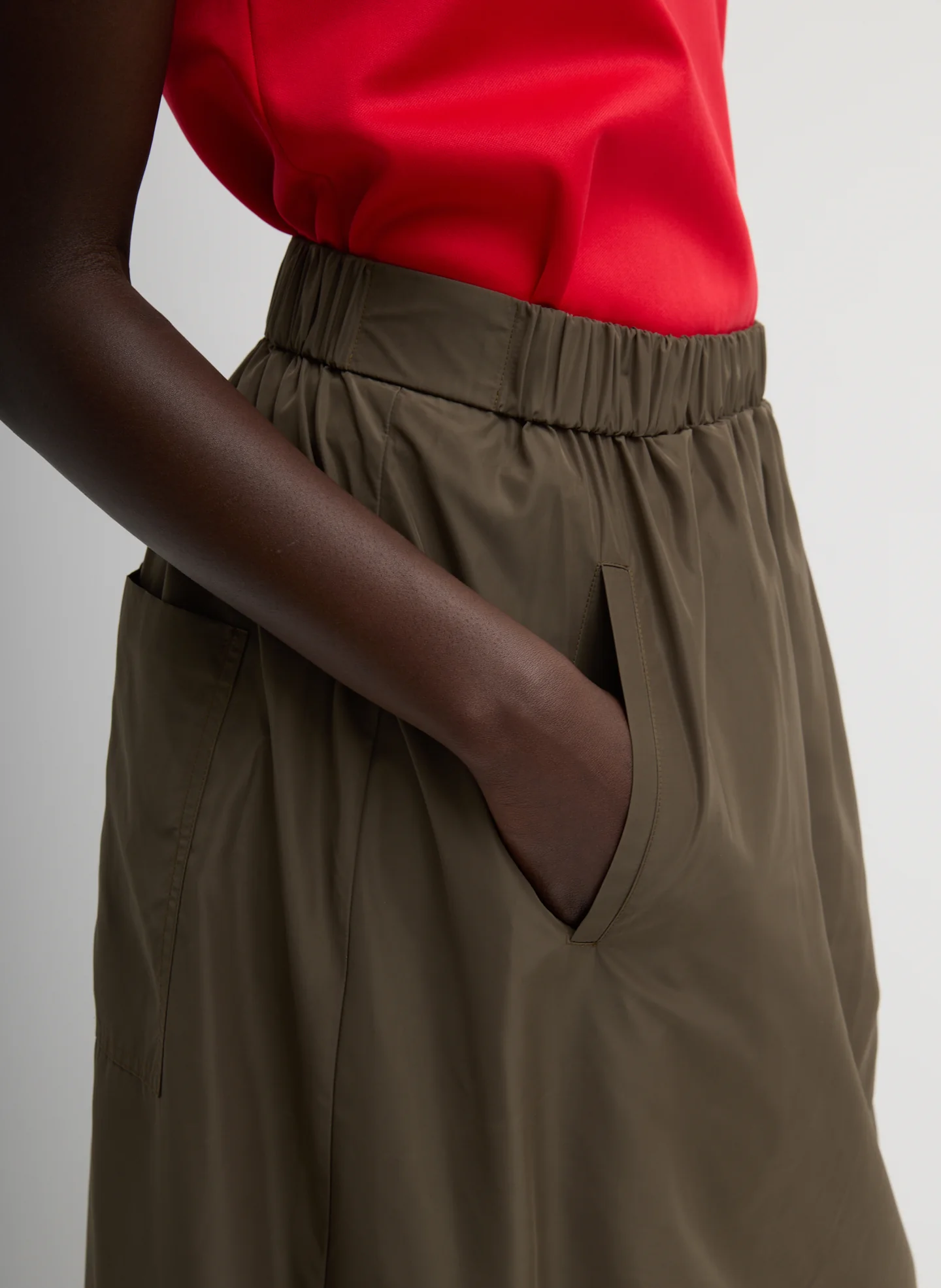 Italian Sporty Nylon Maxi Anorak Skirt - Image 5