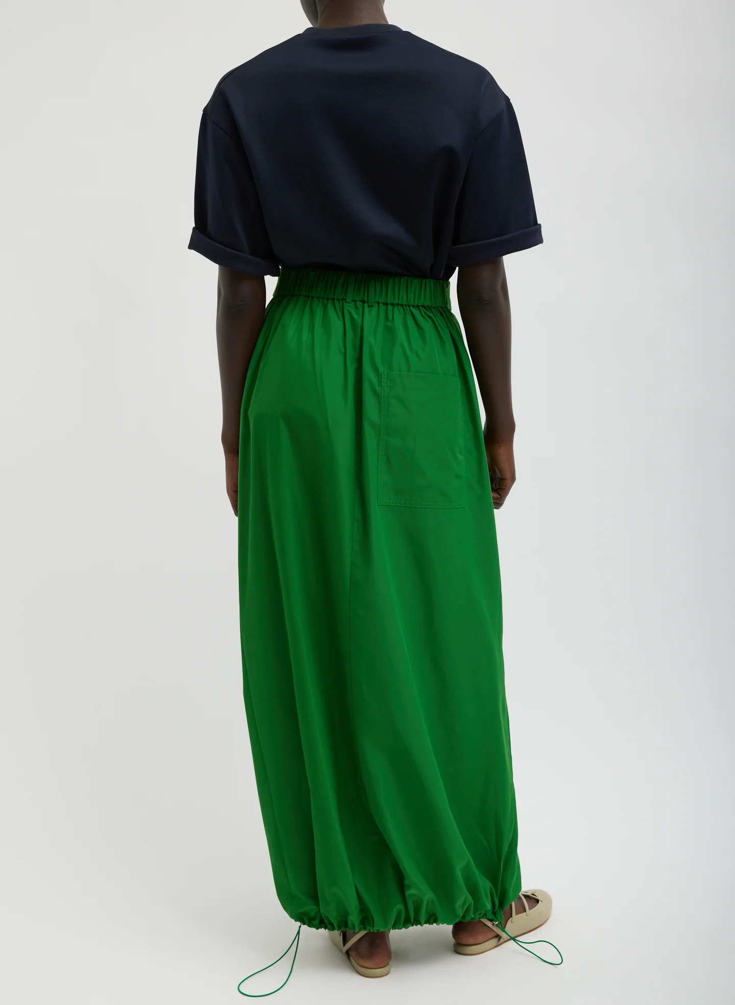 Italian Sporty Nylon Maxi Anorak Skirt - Image 3