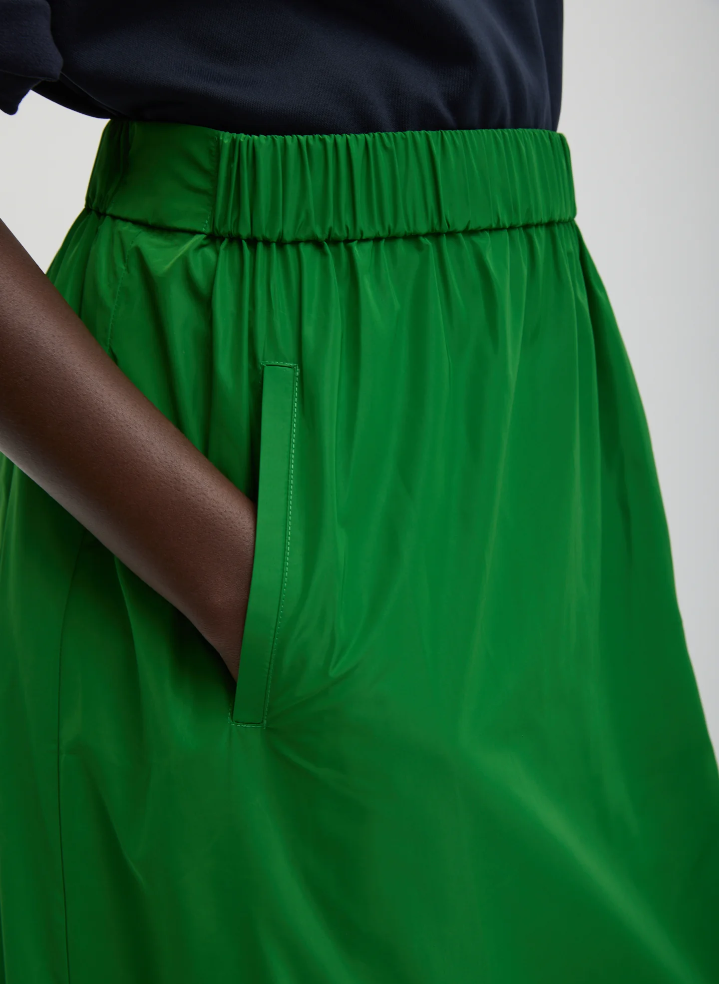 Italian Sporty Nylon Maxi Anorak Skirt - Image 4
