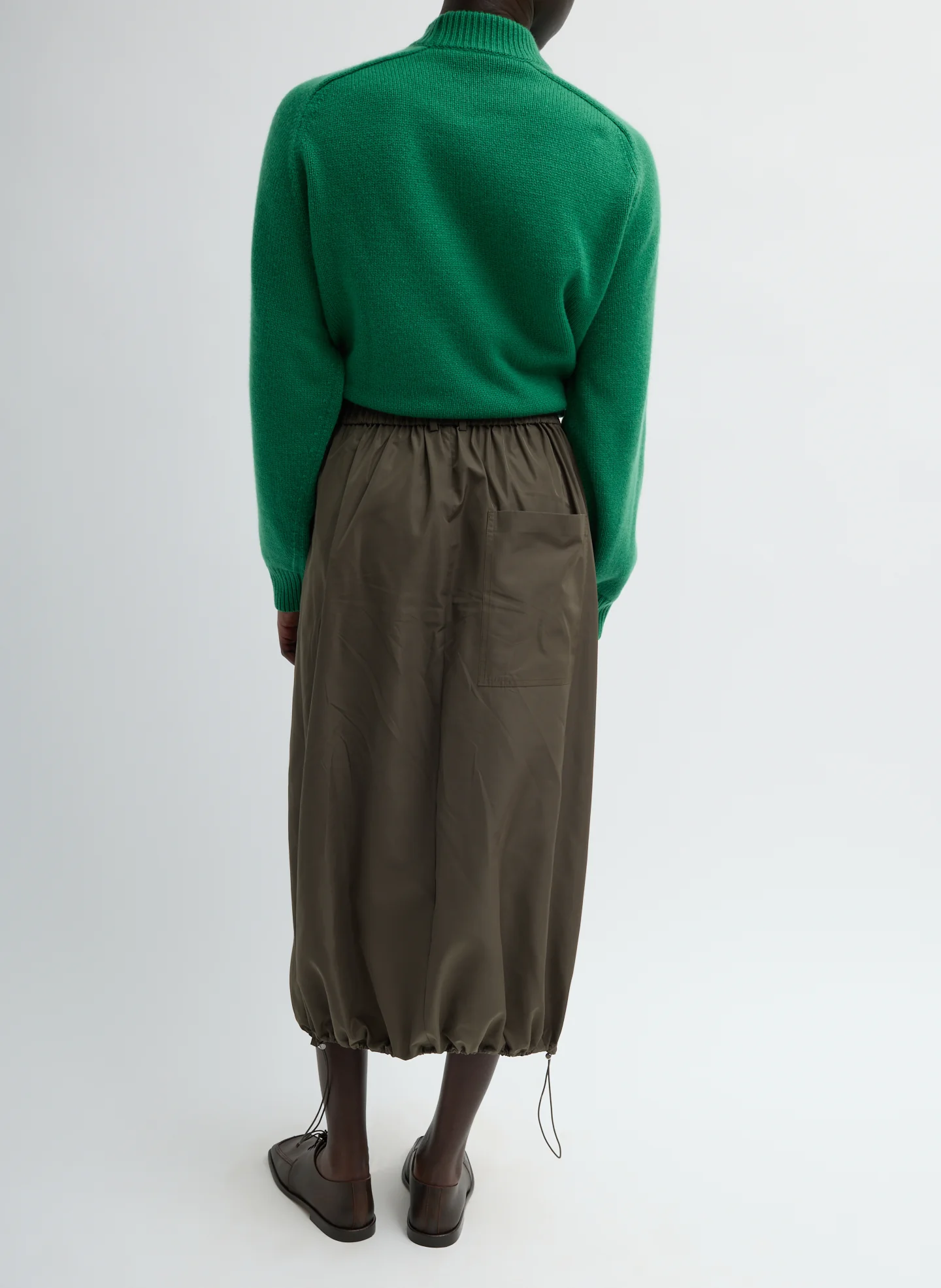 Italian Sporty Nylon Midi Anorak Skirt - Image 2