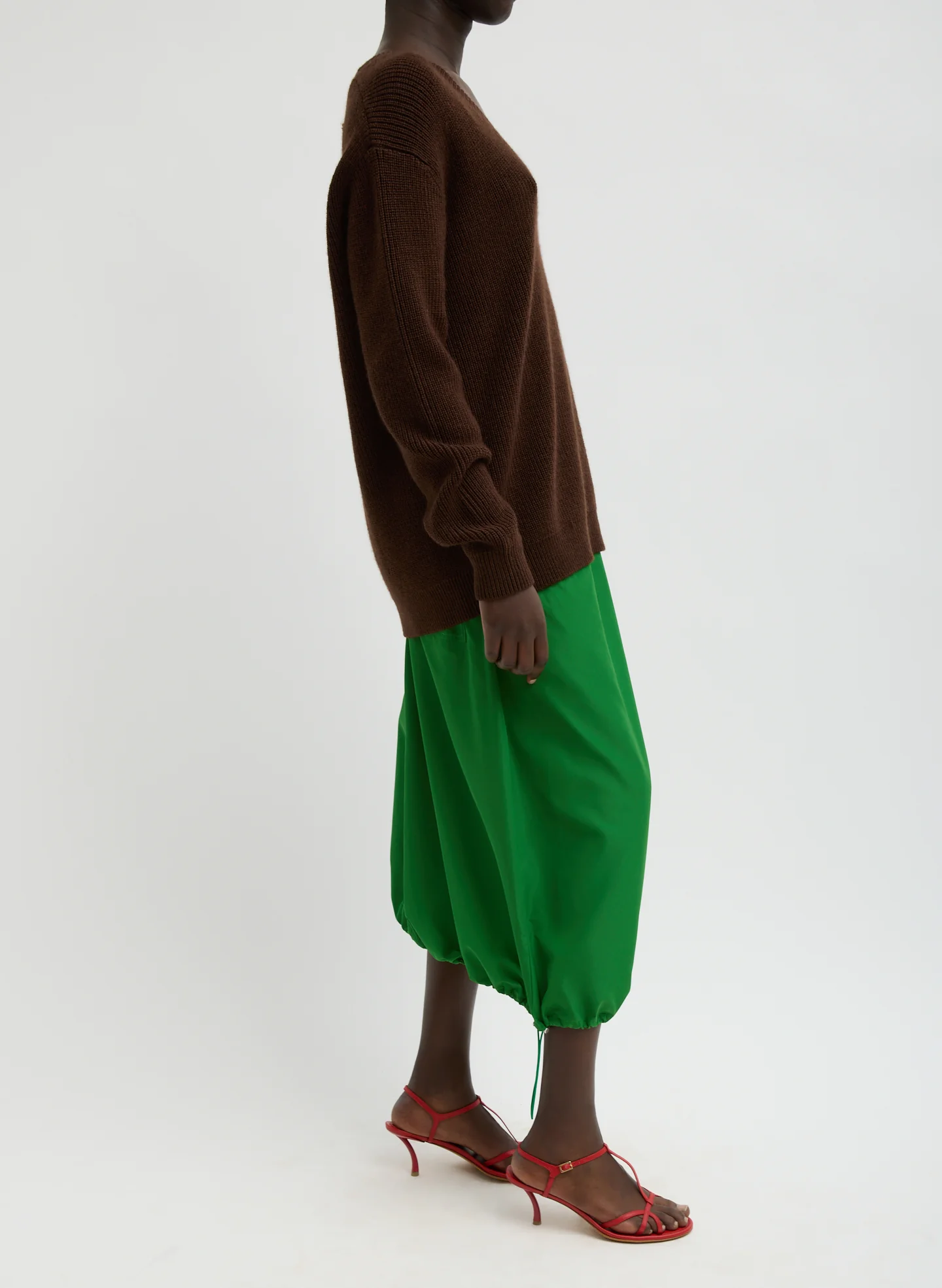 Italian Sporty Nylon Midi Anorak Skirt - Image 2