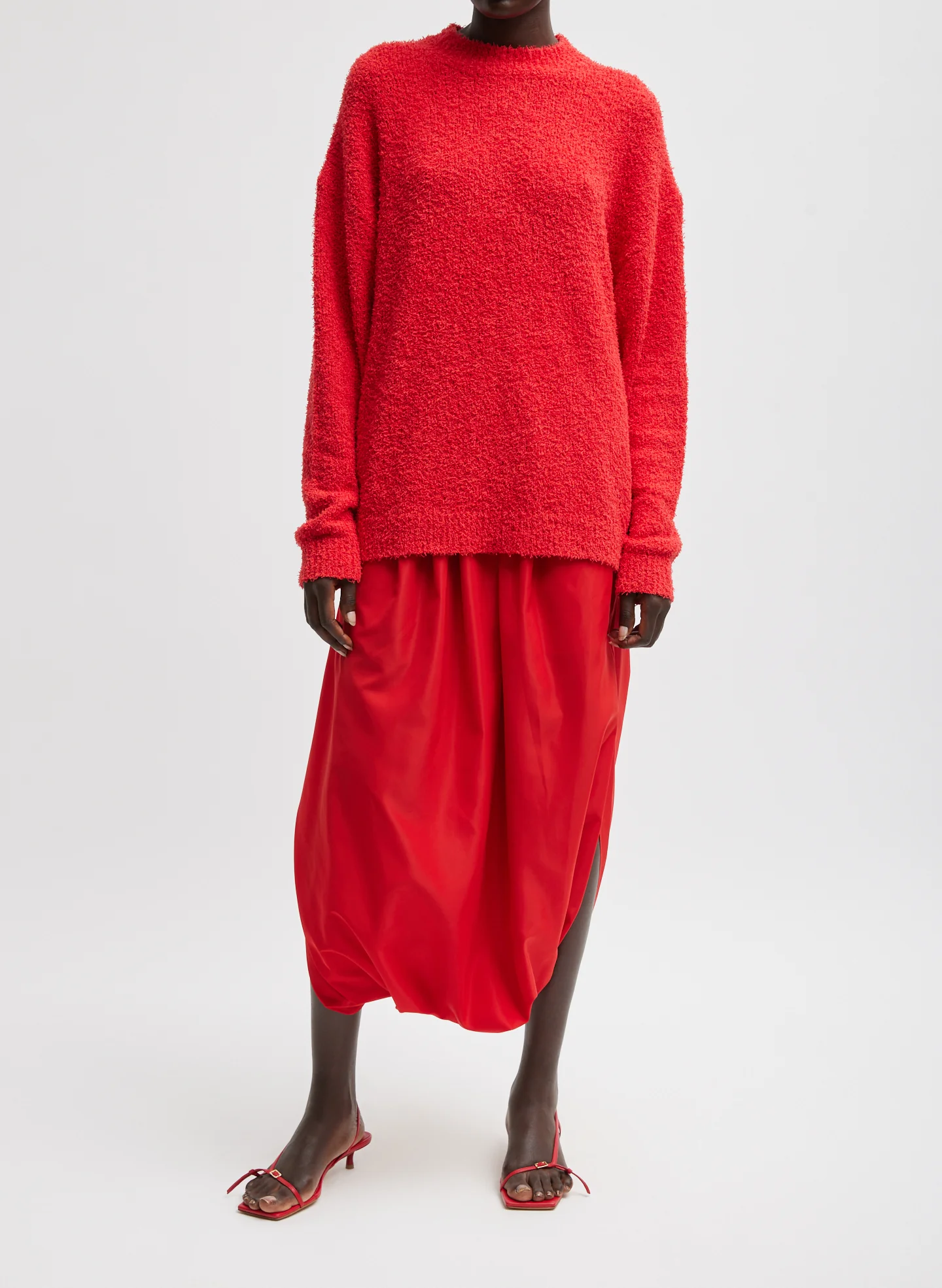 Italian Sporty Nylon Pleated Jalouise Skirt - Image 4