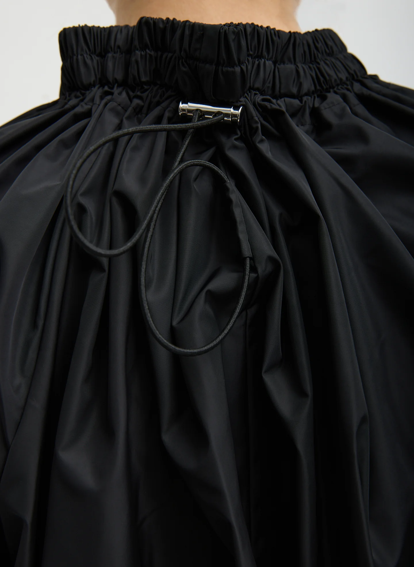 Italian Sporty Nylon Shirred Anorak Top - Image 6