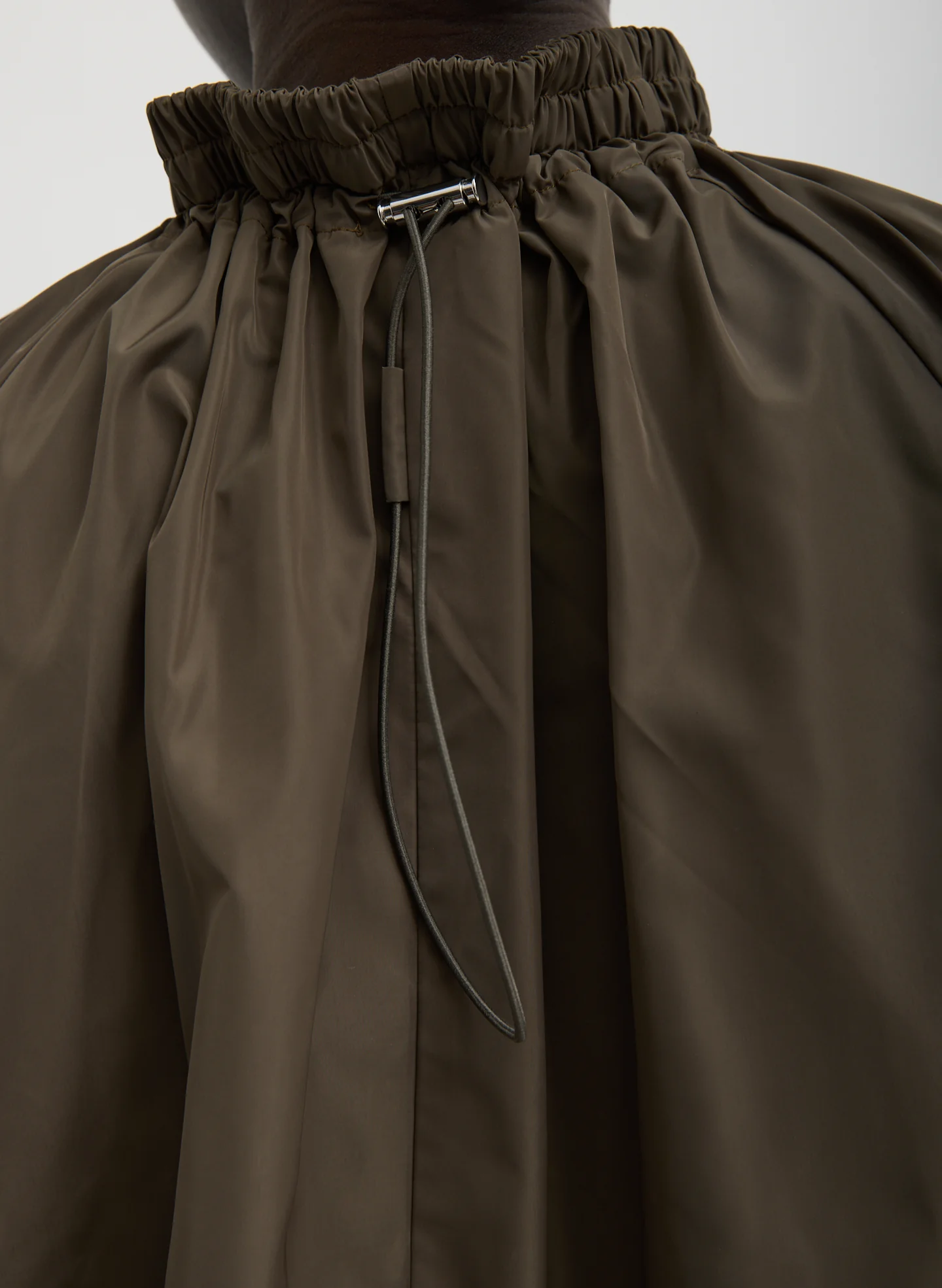 Italian Sporty Nylon Shirred Anorak Top - Image 6