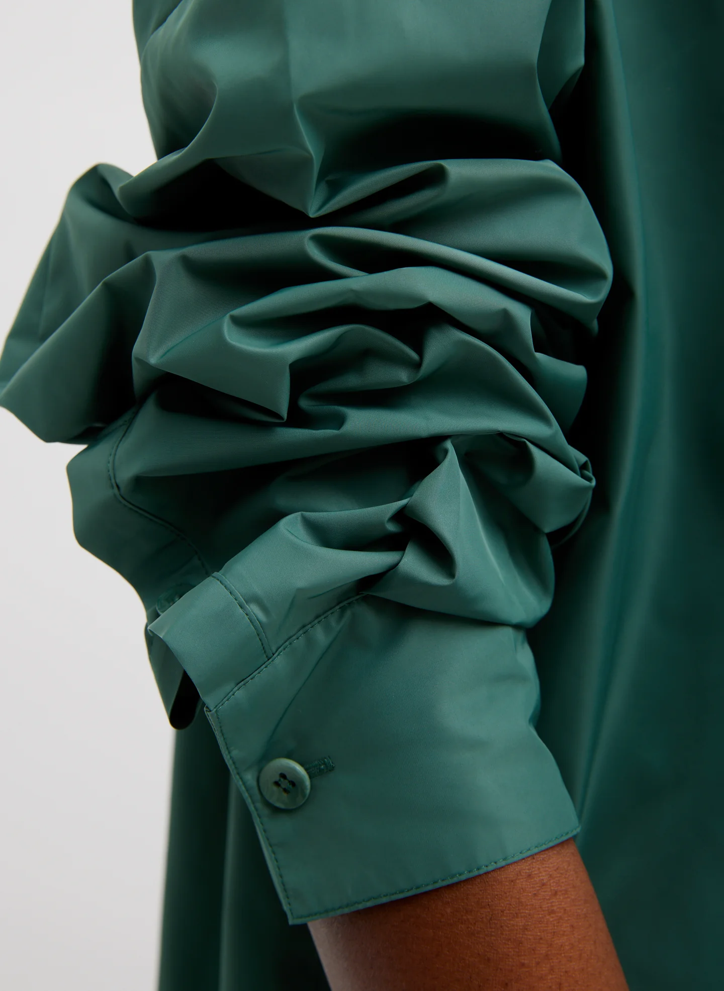 Italian Sporty Nylon Shirt With Cocoon Back - Image 3