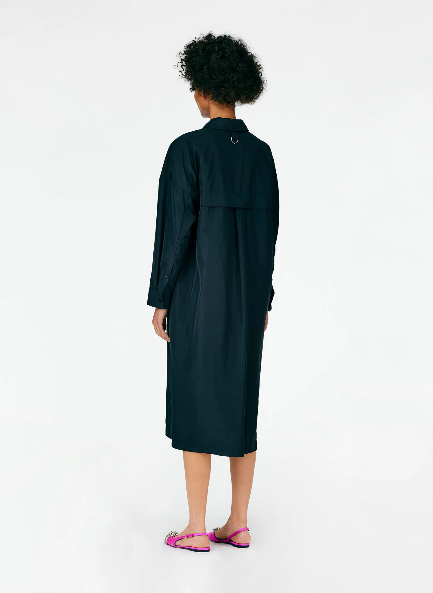 Italian Sporty Nylon Shirtdress - Image 3