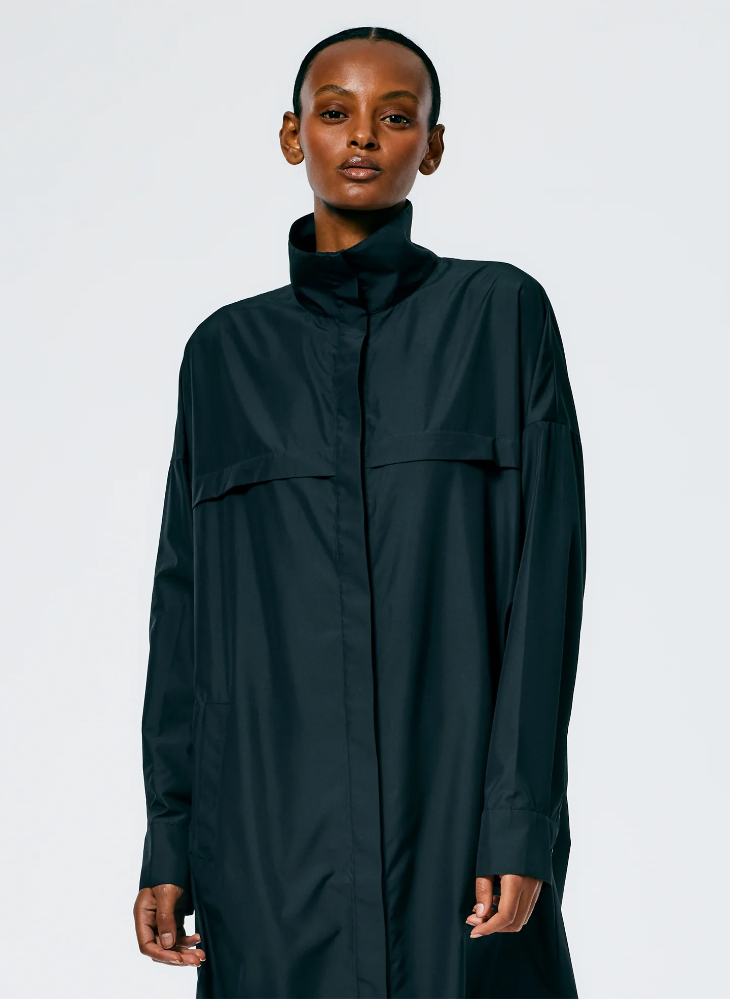 Italian Sporty Nylon Shirtdress - Image 6