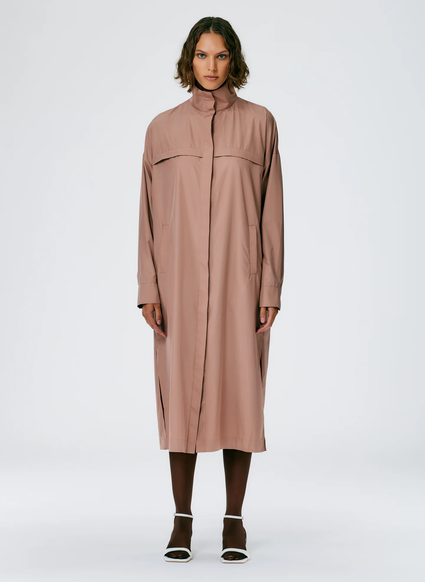 Italian Sporty Nylon Shirtdress - Image 2