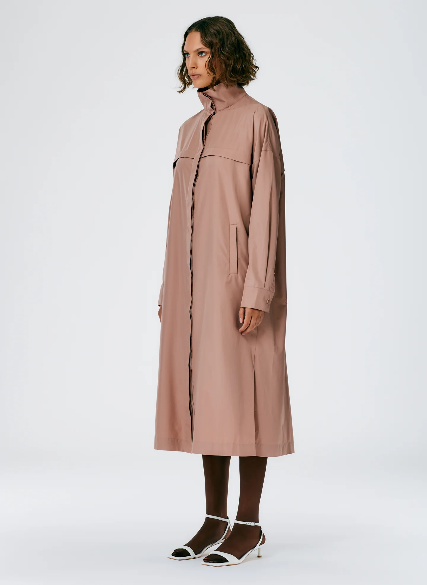 Italian Sporty Nylon Shirtdress - Image 3