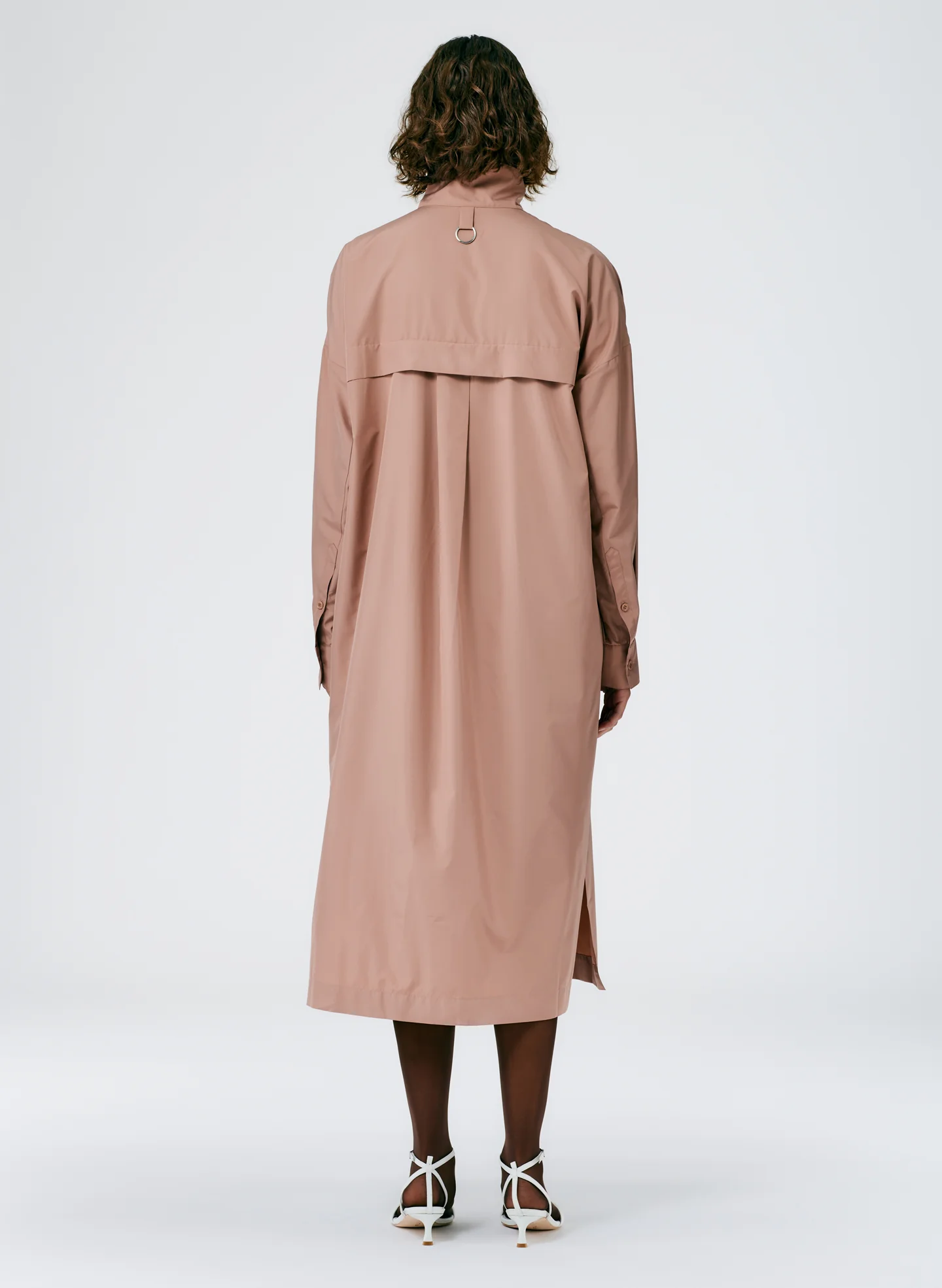 Italian Sporty Nylon Shirtdress - Image 4