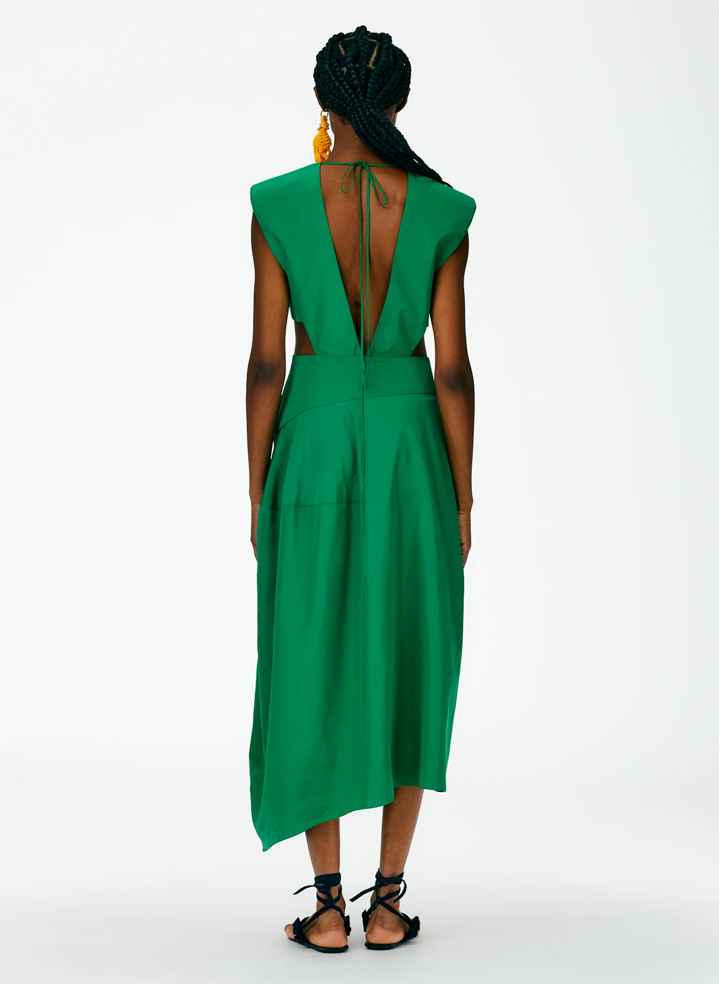 Italian Sporty Nylon Sleeveless Balloon Dress - Image 4
