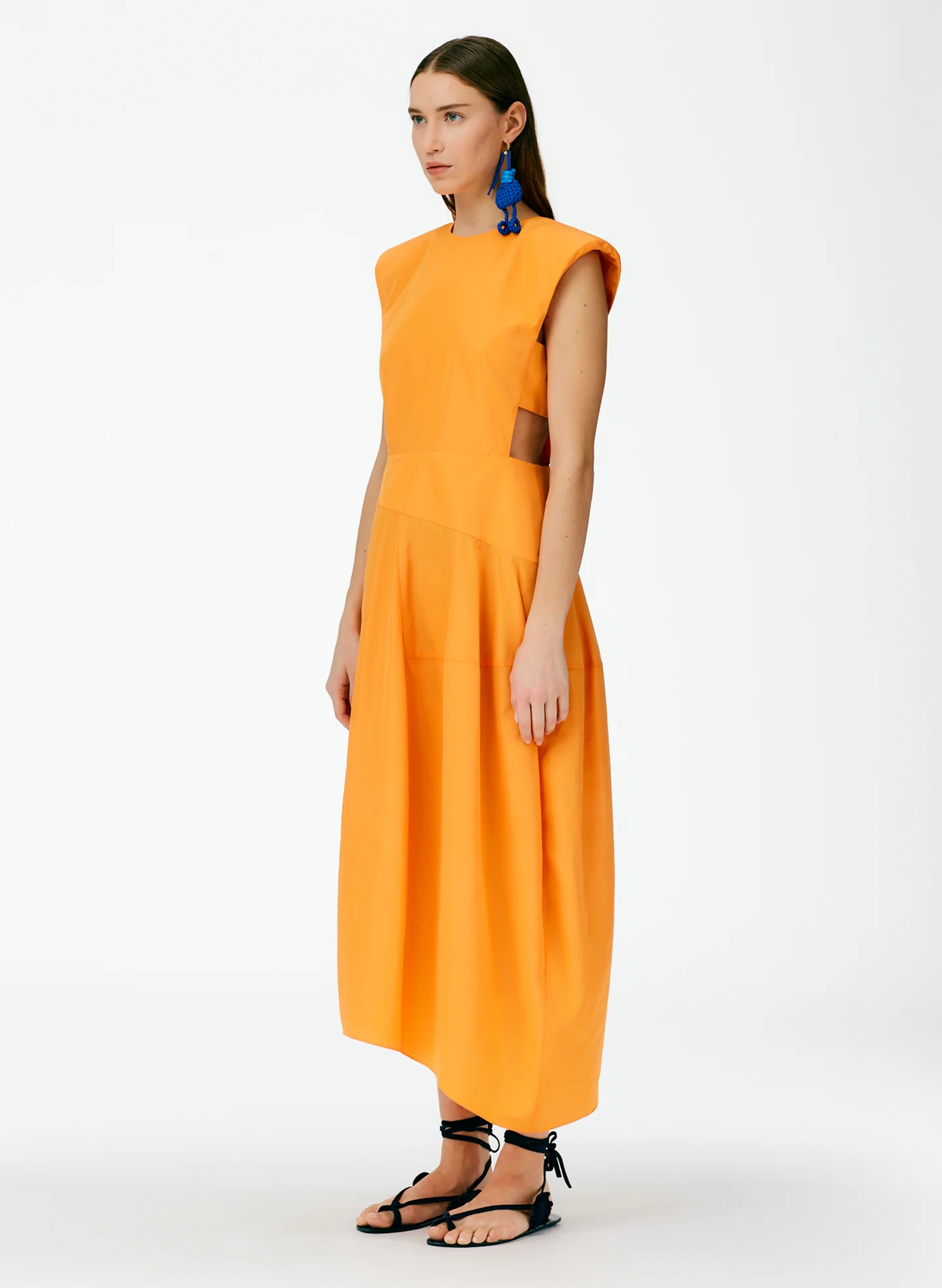 Italian Sporty Nylon Sleeveless Balloon Dress - Image 2