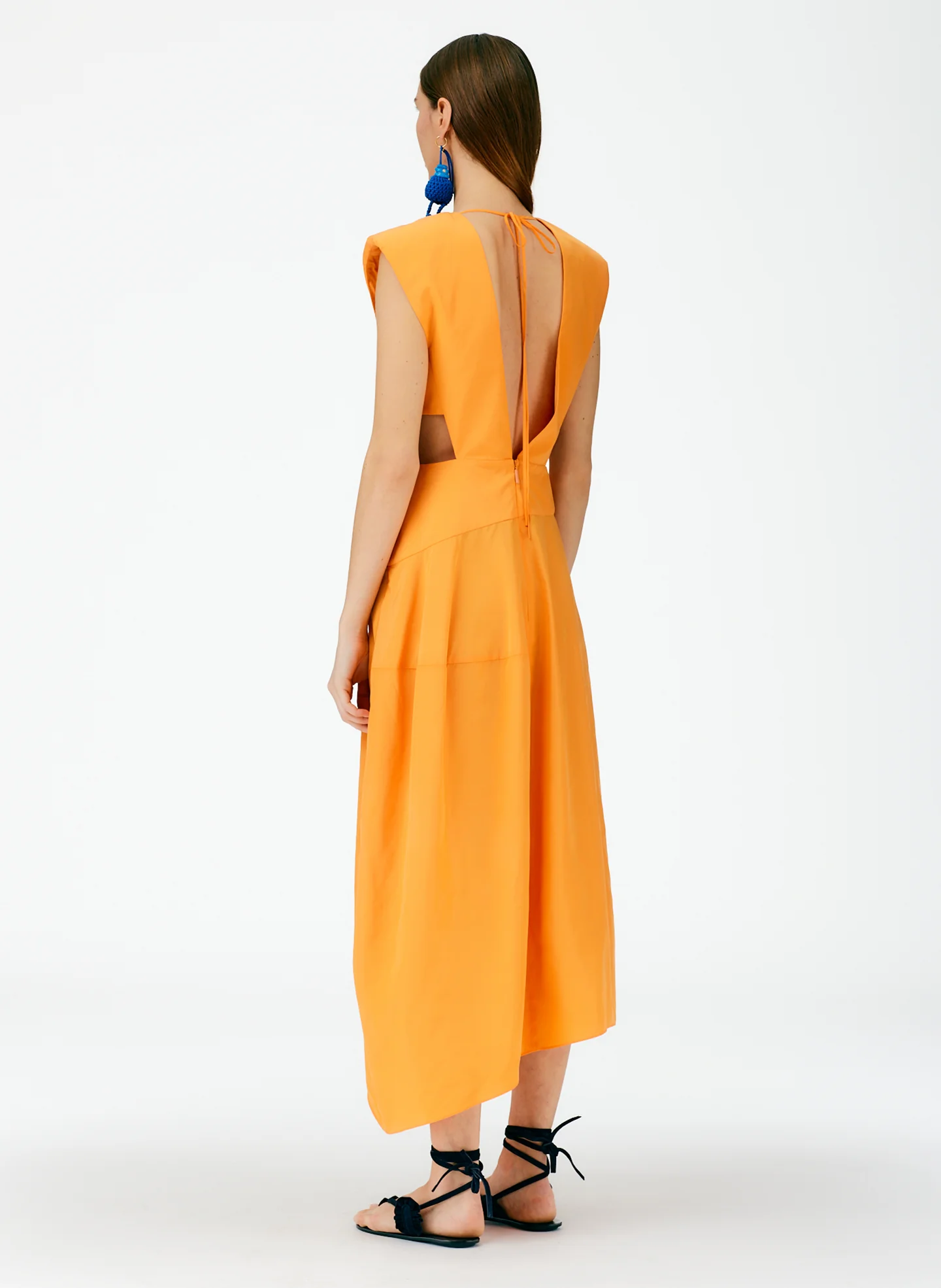 Italian Sporty Nylon Sleeveless Balloon Dress - Image 3