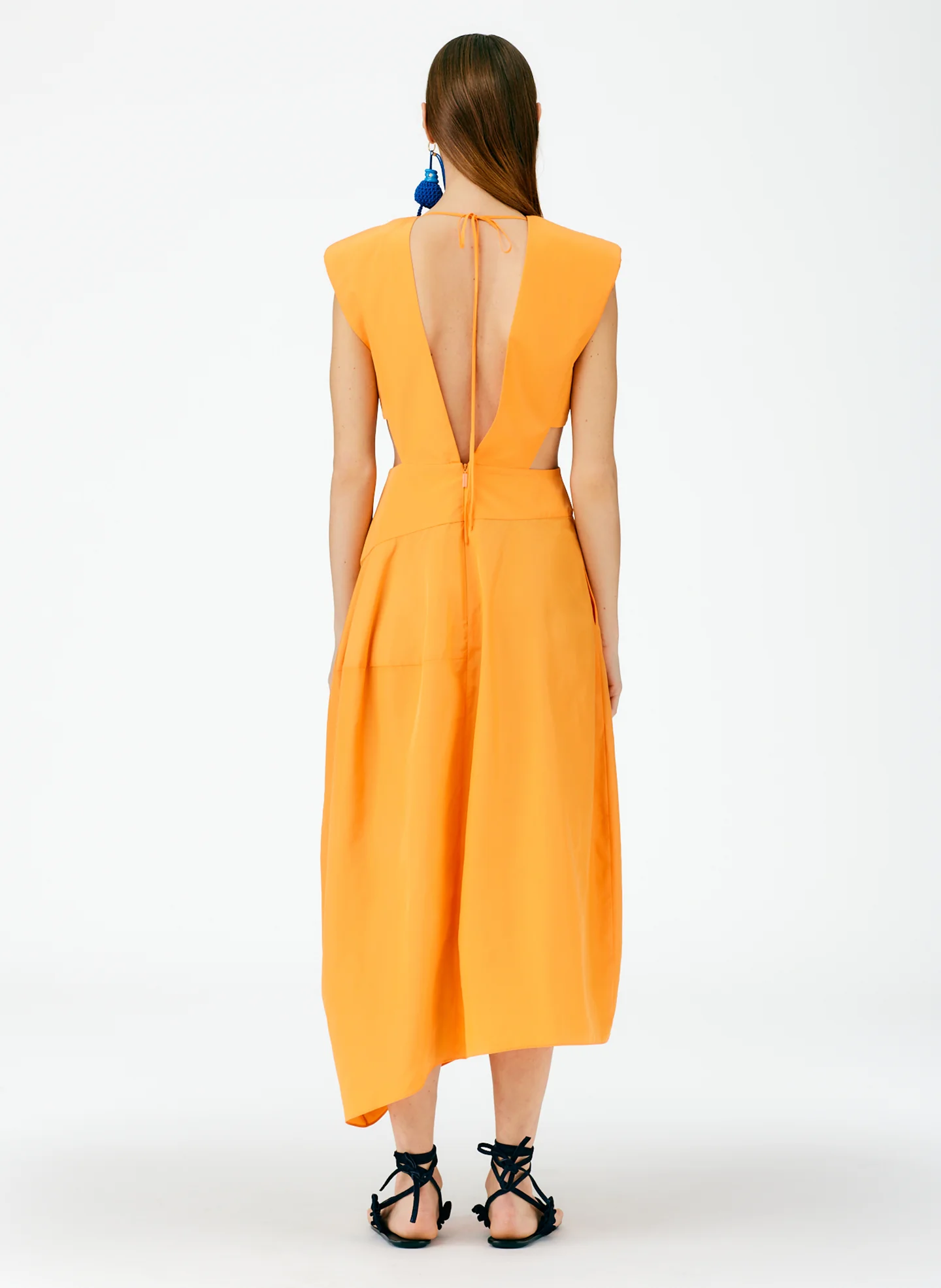 Italian Sporty Nylon Sleeveless Balloon Dress - Image 4