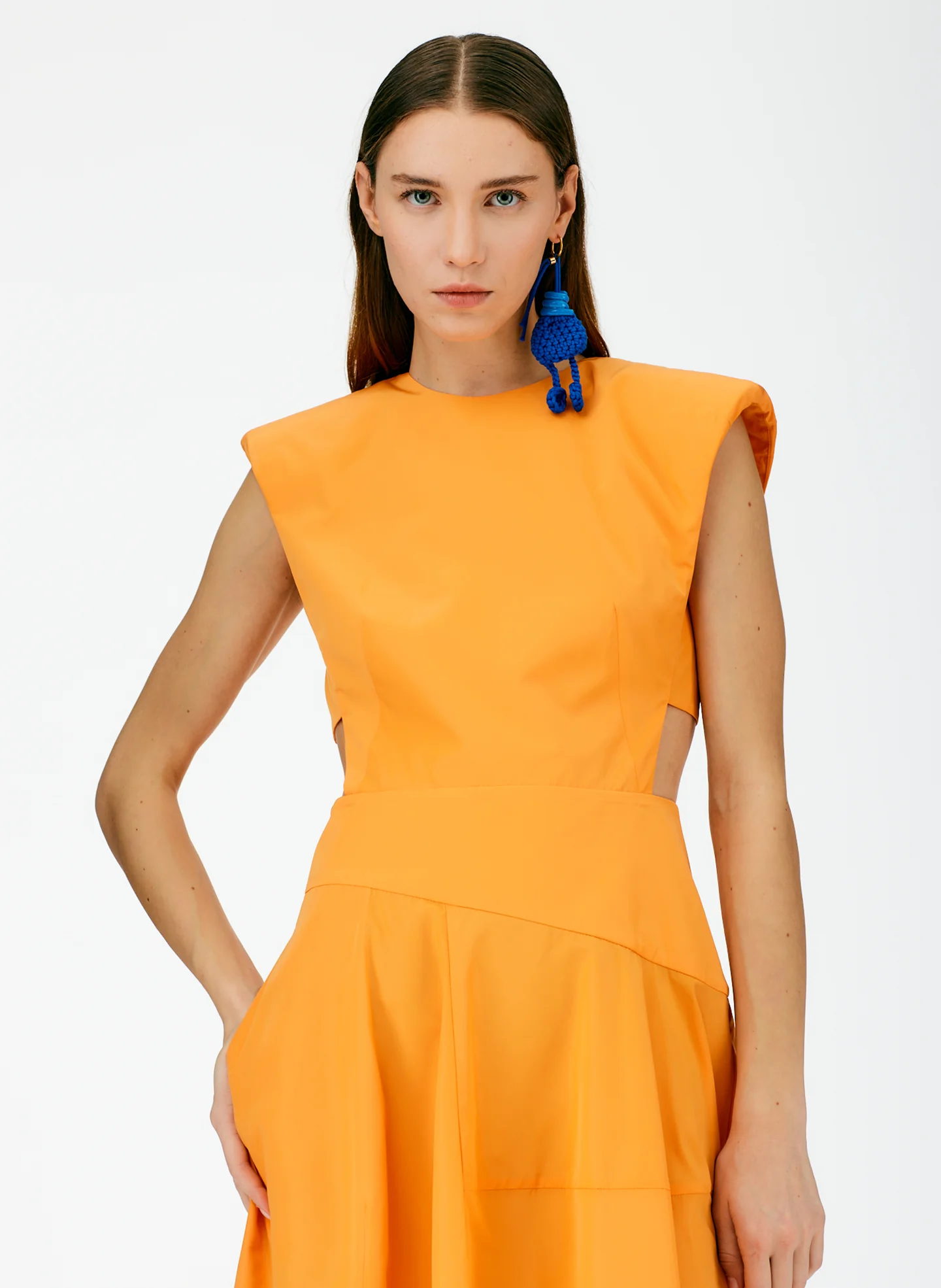 Italian Sporty Nylon Sleeveless Balloon Dress - Image 6