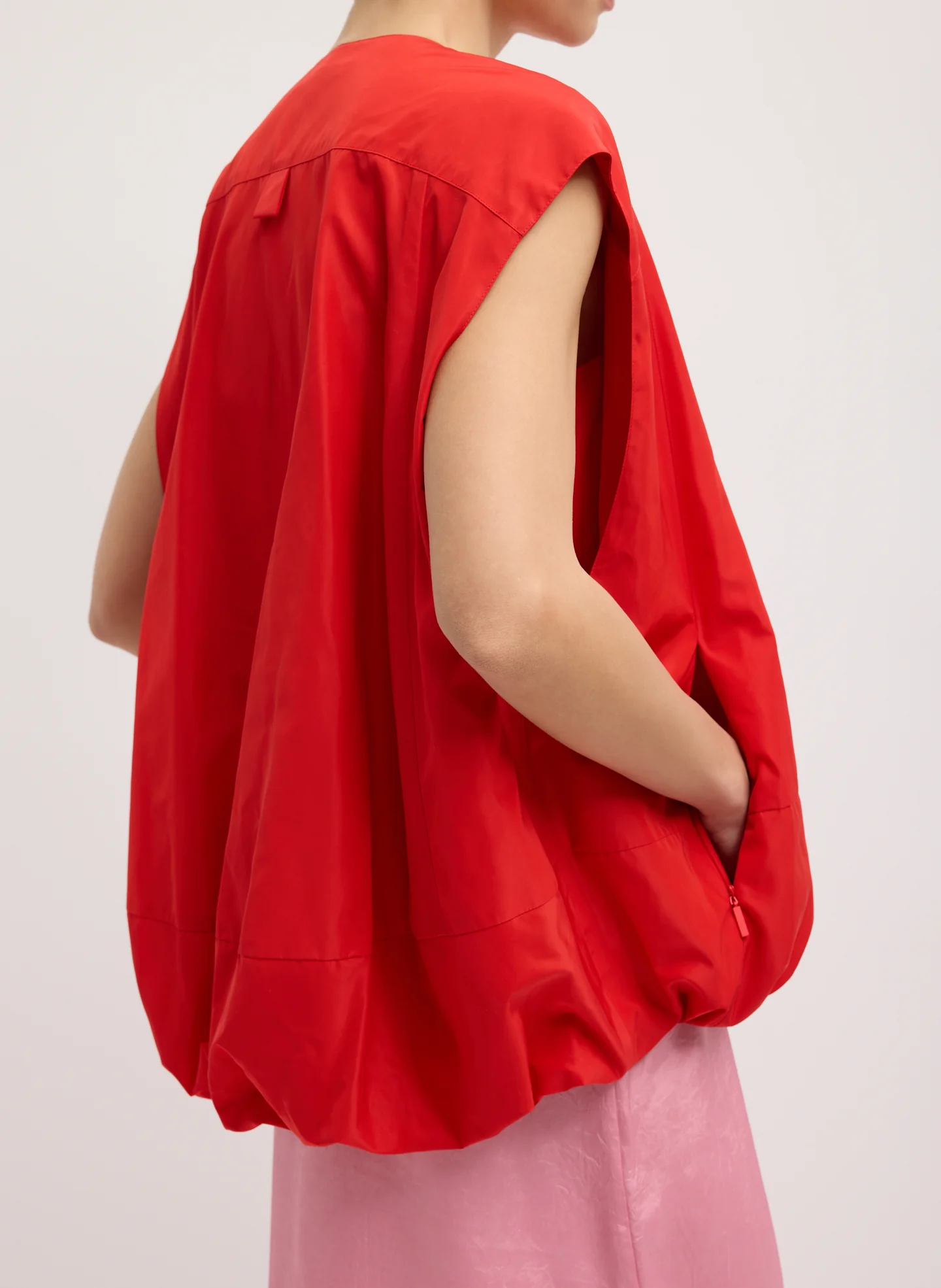 Italian Sporty Nylon Sleeveless Blousant Vest - Image 6