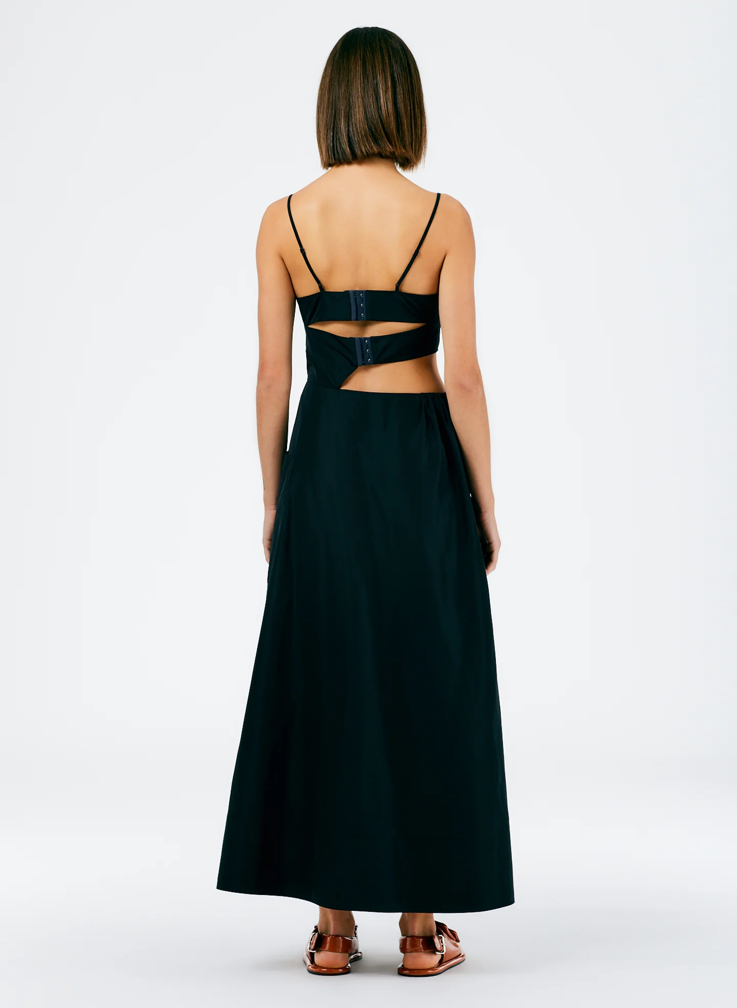 Italian Sporty Nylon Strappy Cut Out Dress - Image 4