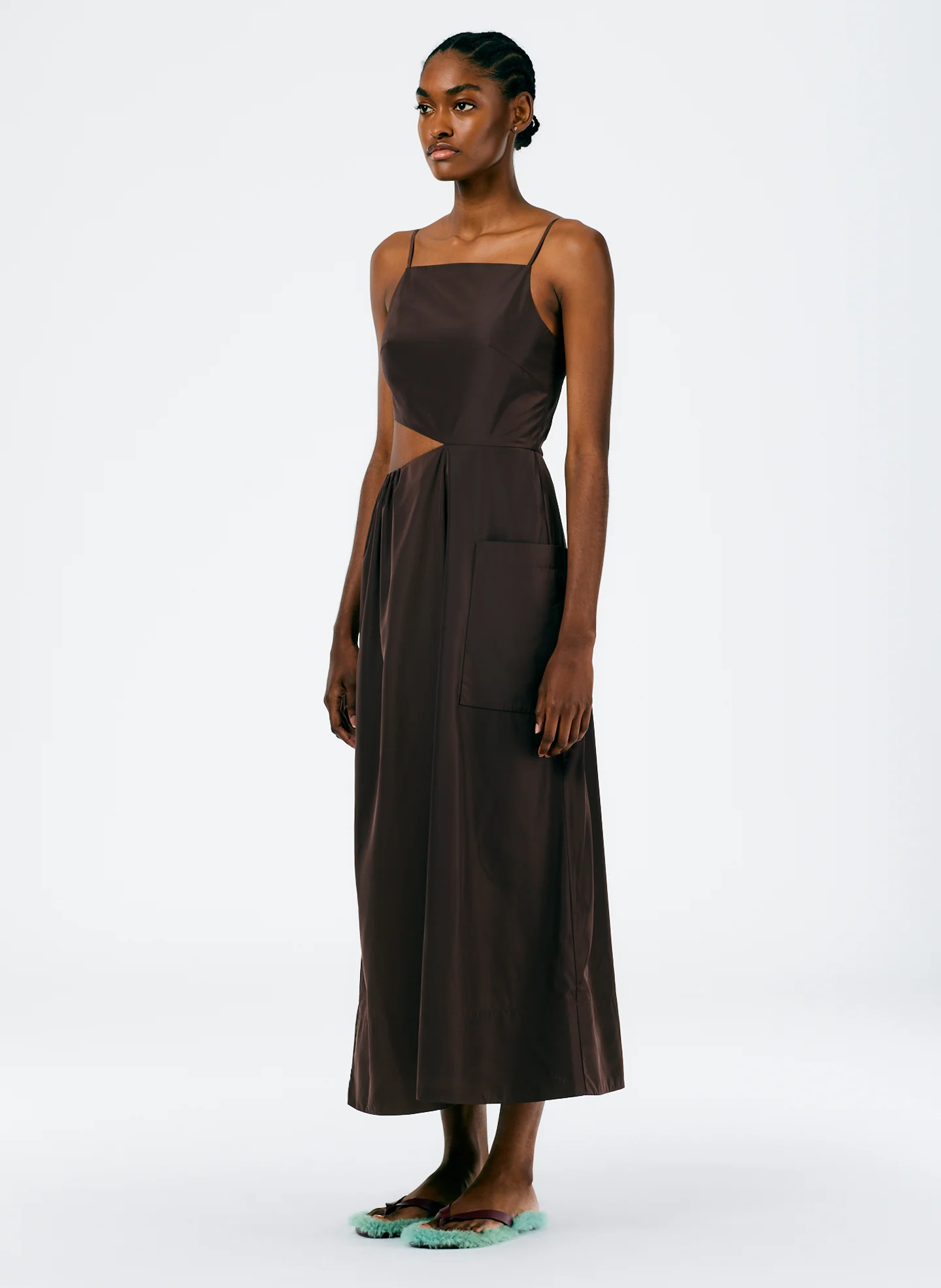 Italian Sporty Nylon Strappy Cut Out Dress - Image 6