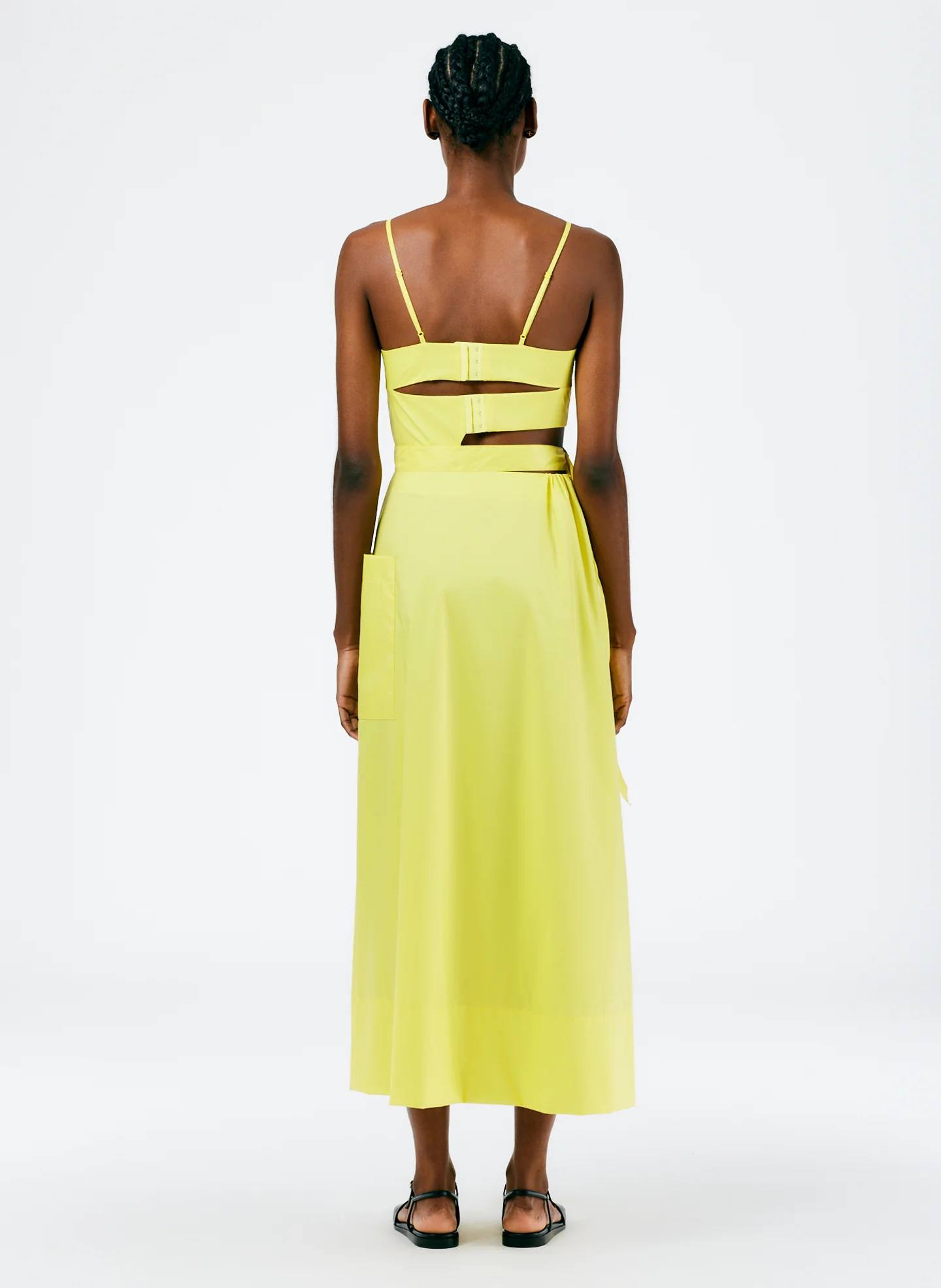 Italian Sporty Nylon Strappy Cut Out Dress - Image 3