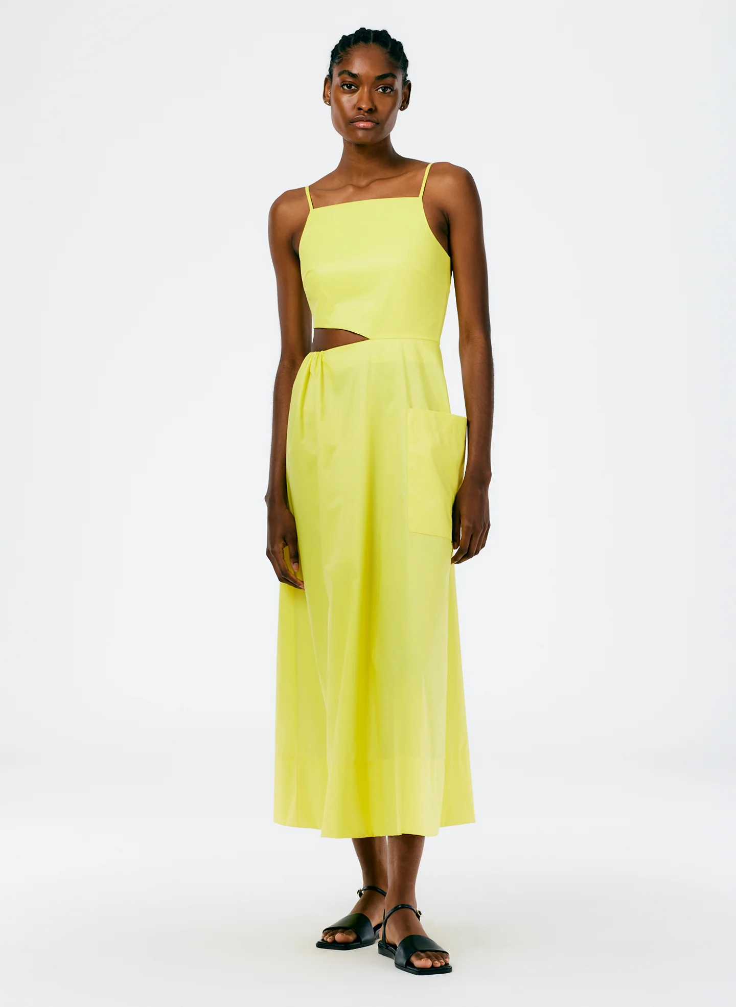 Italian Sporty Nylon Strappy Cut Out Dress - Image 4