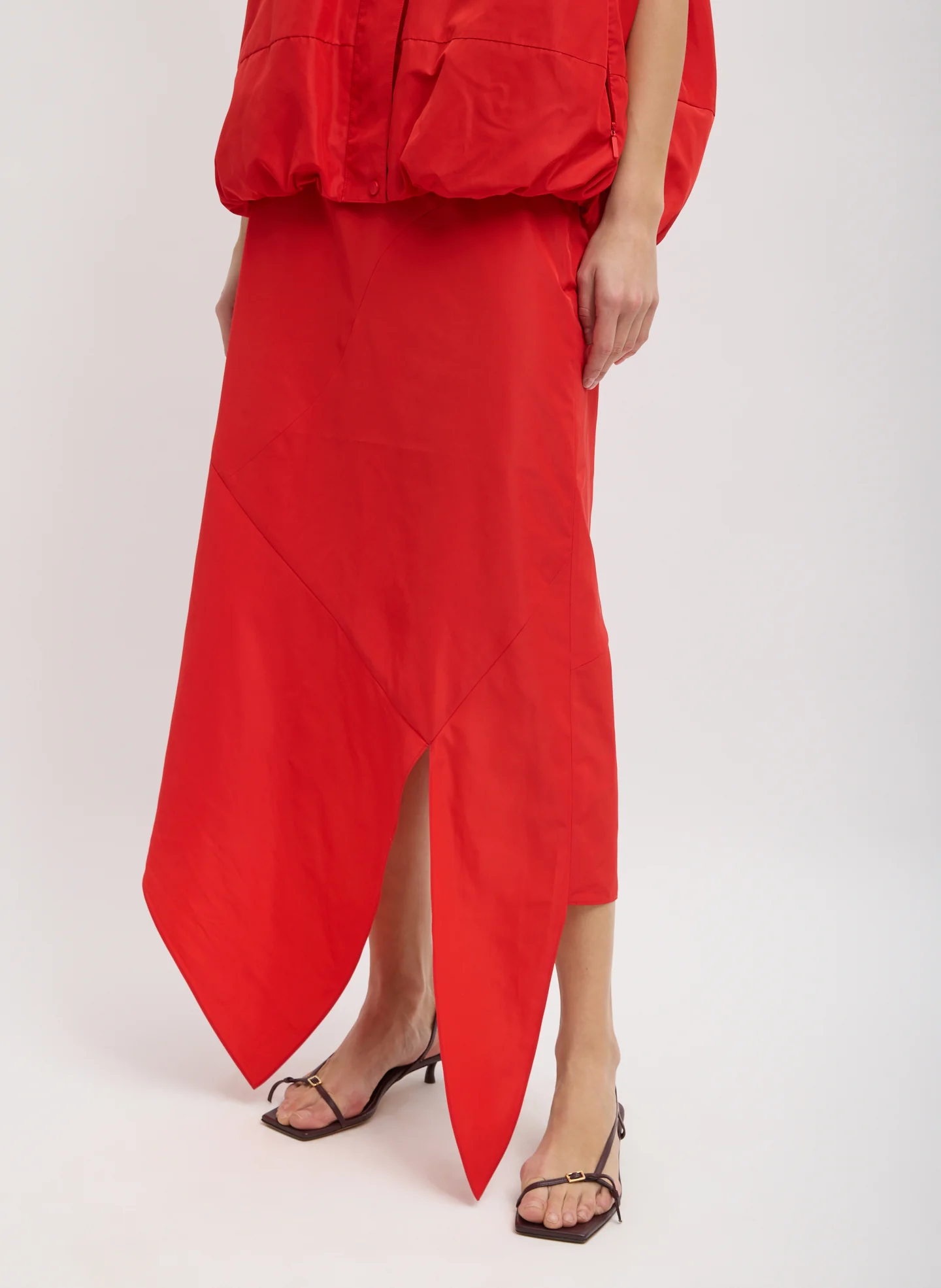 Italian Sporty Nylon Tie Skirt
