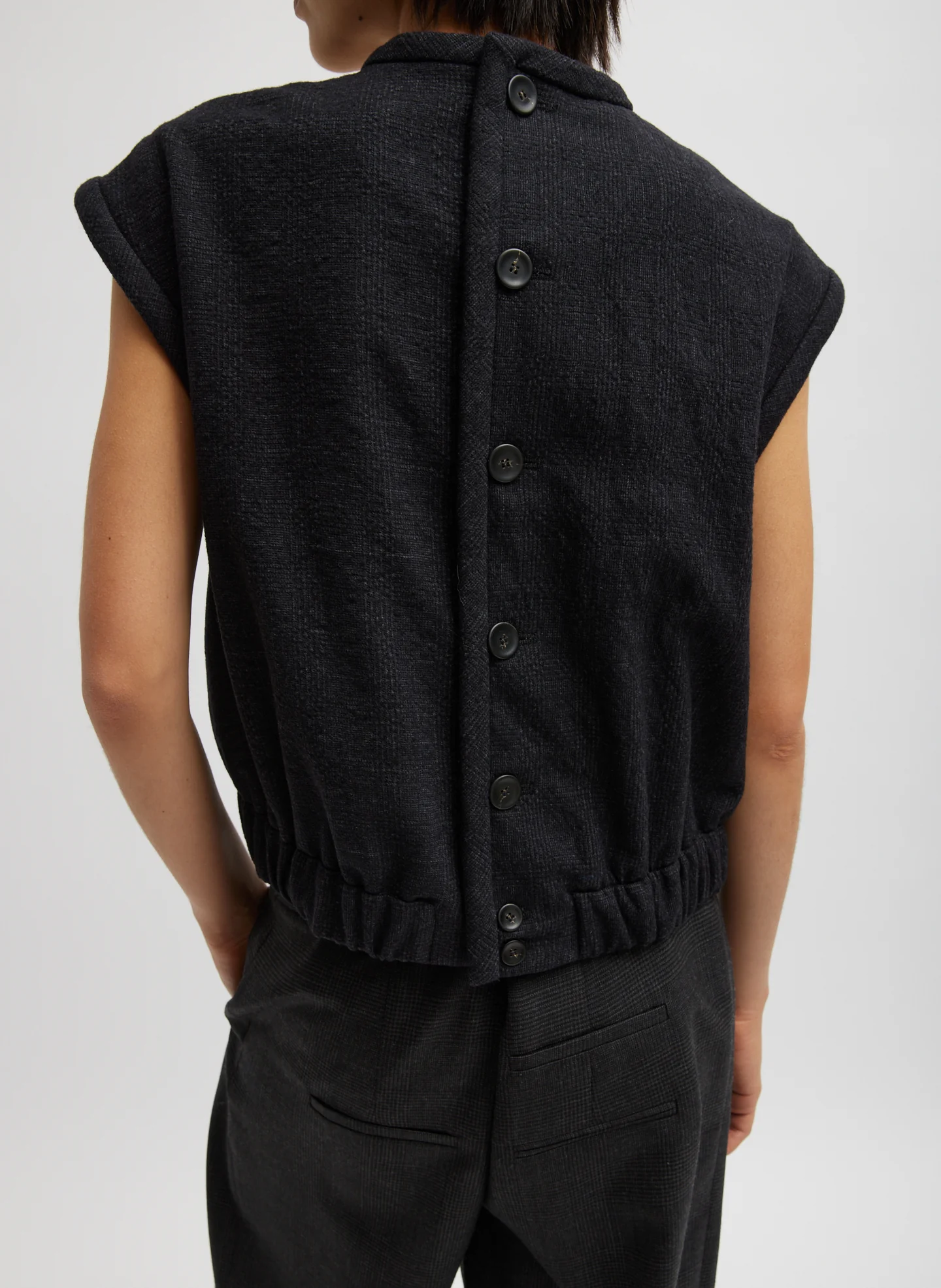 Kian Glenplaid Blousant Vest - Image 2