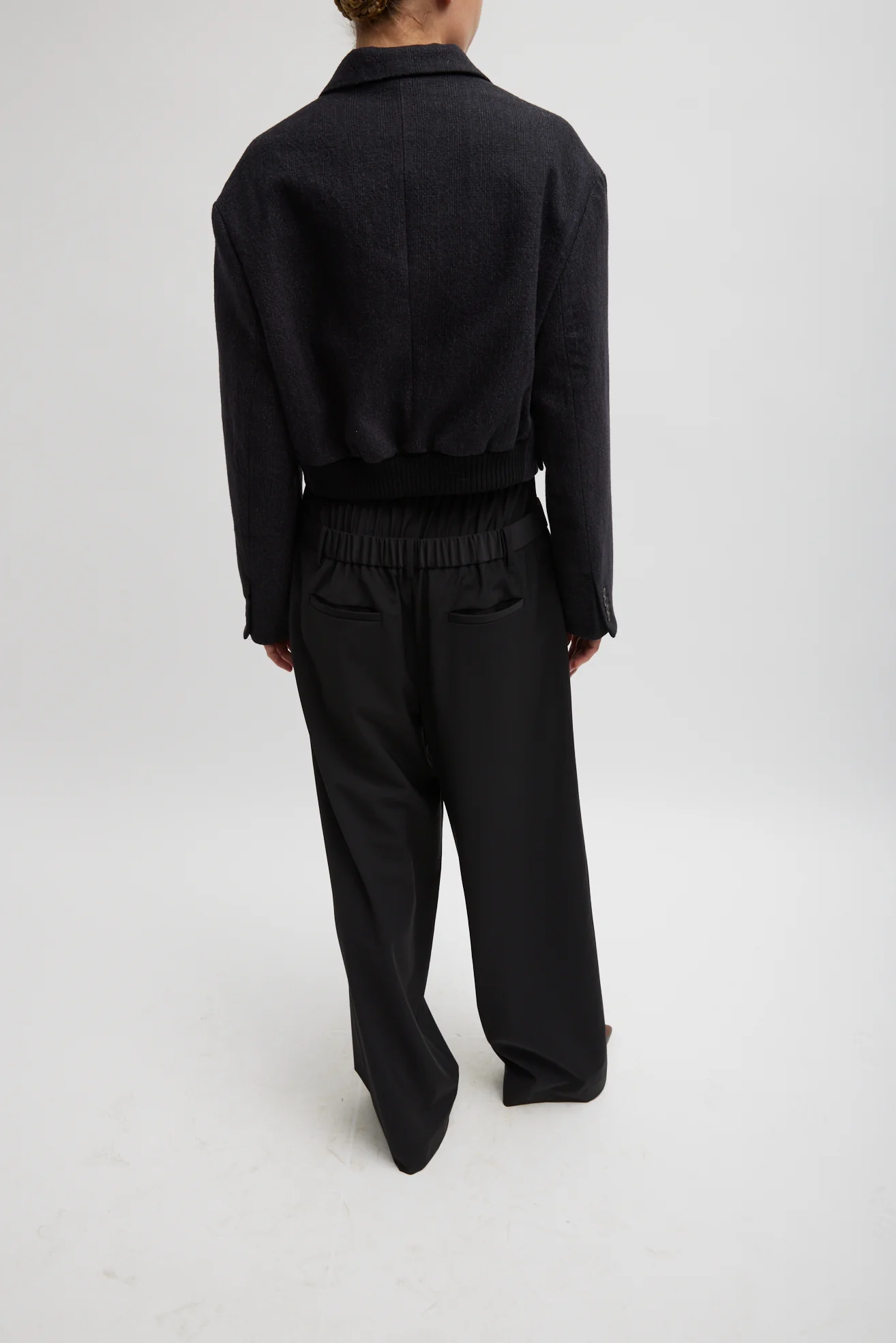 Kian Glenplaid Cropped Bomber Blazer - Image 4