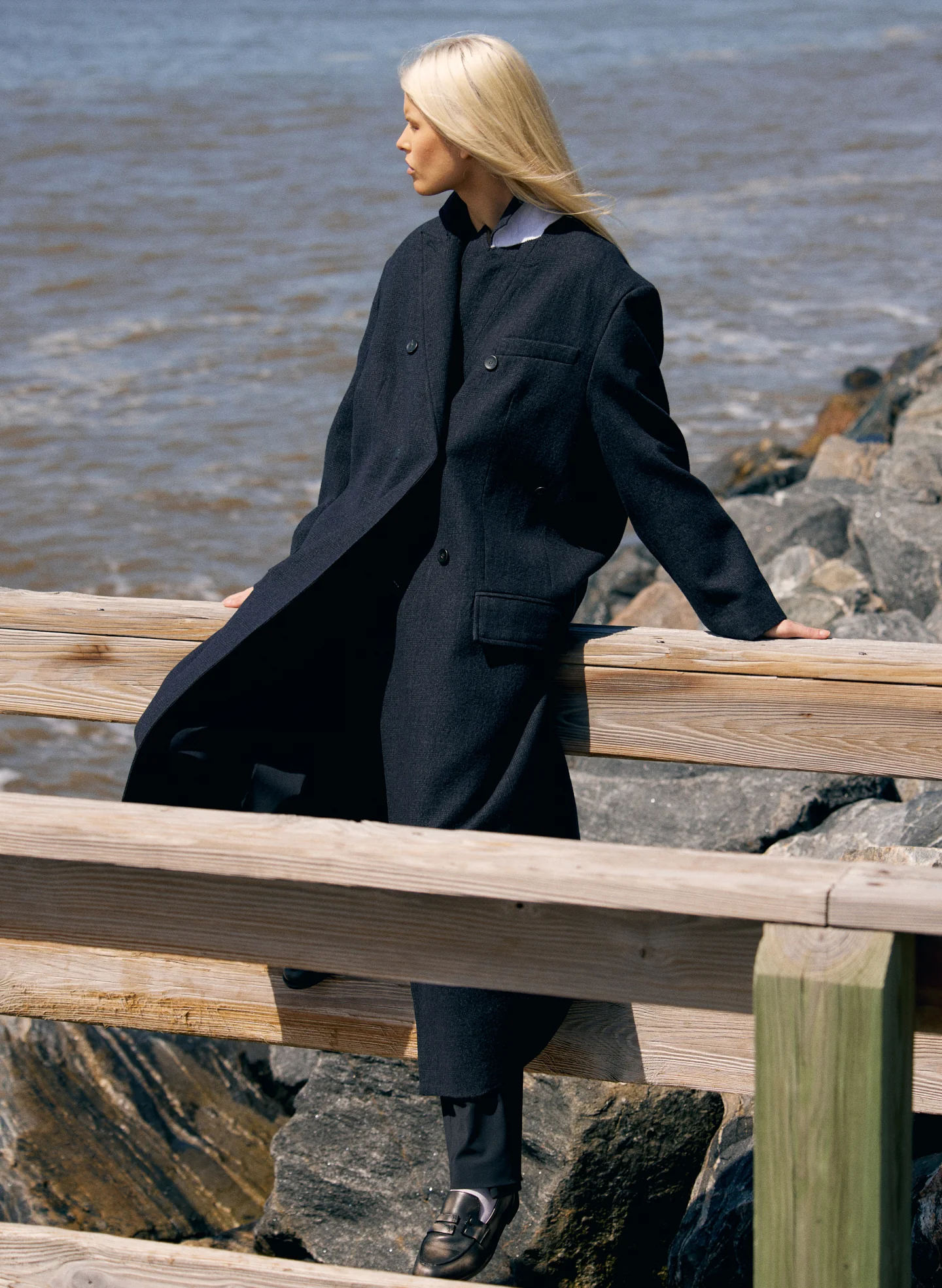 Kian Glenplaid Maxi Tux Coat - Image 3
