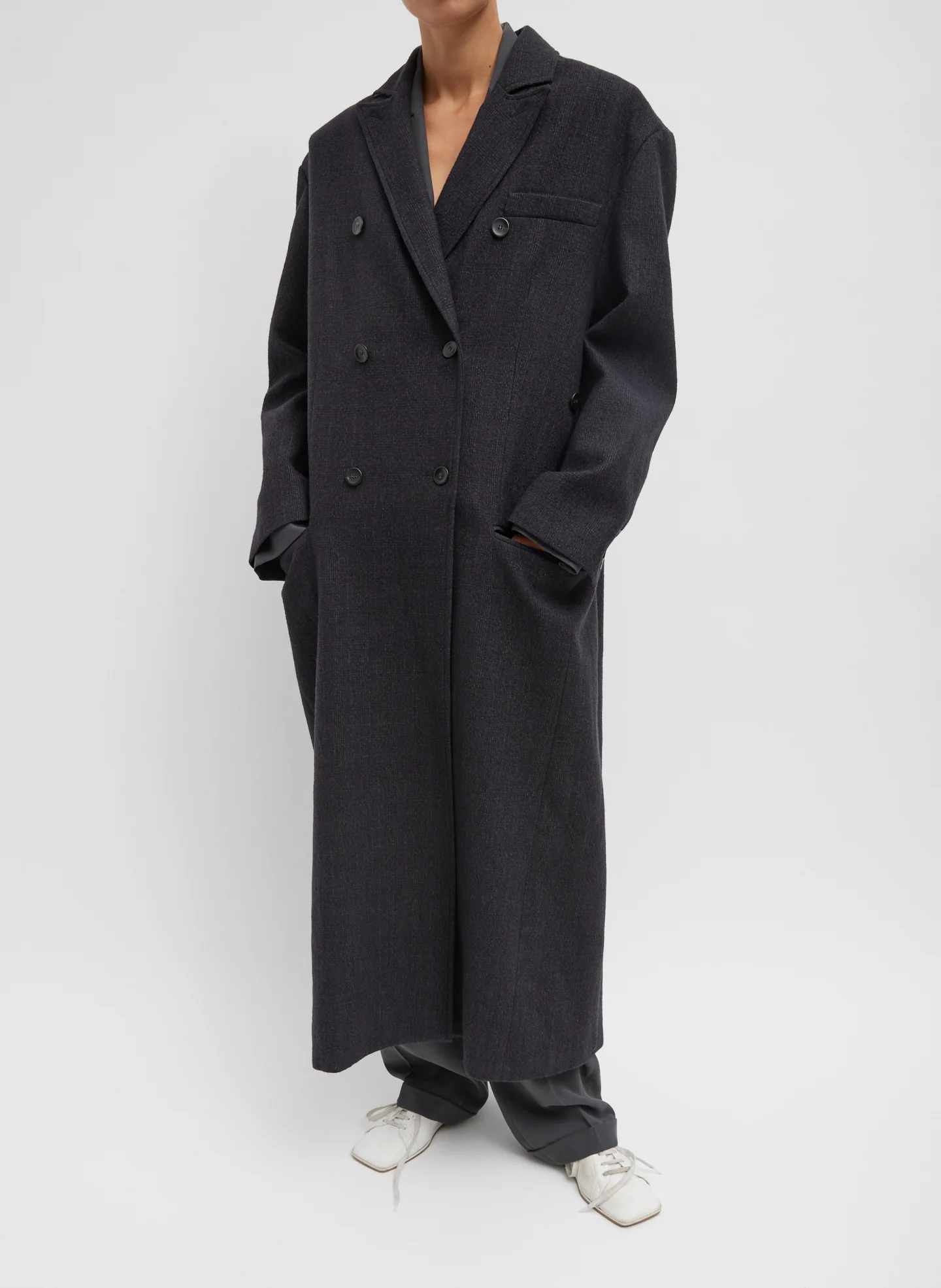 Kian Glenplaid Maxi Tux Coat - Image 6