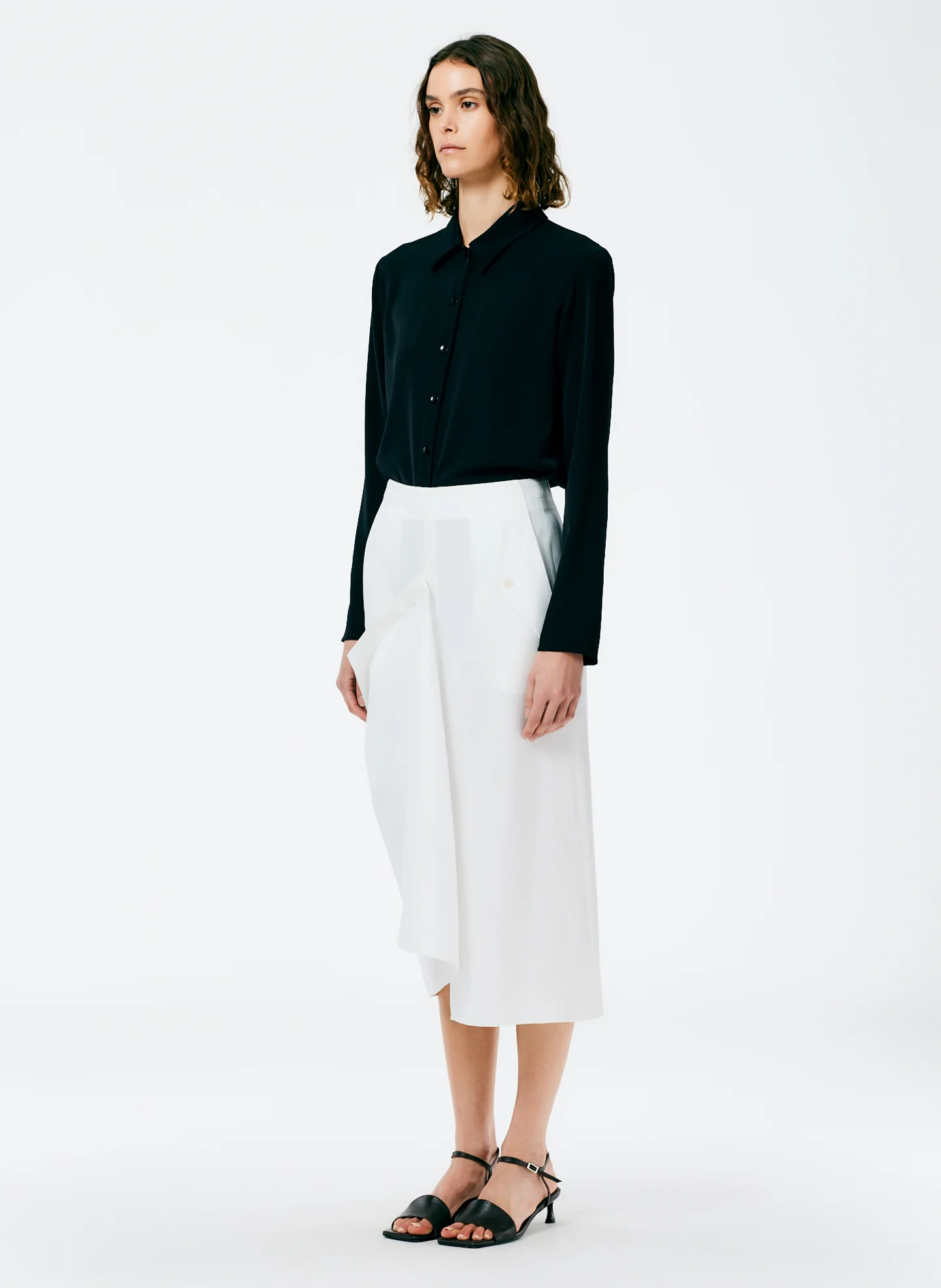 Lancaster Lyocell Draped Skirt - Image 2