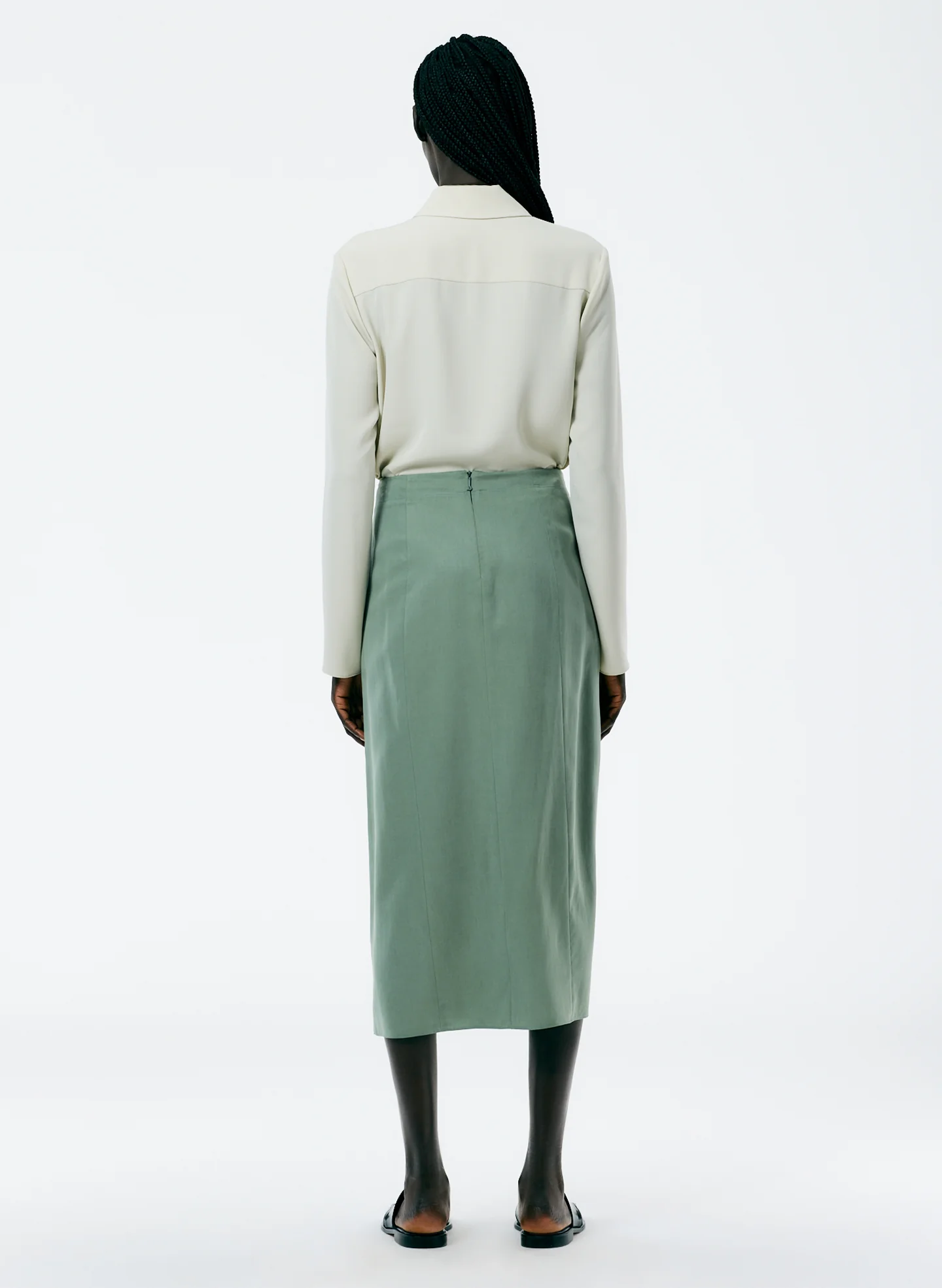 Lancaster Lyocell Draped Skirt - Image 3