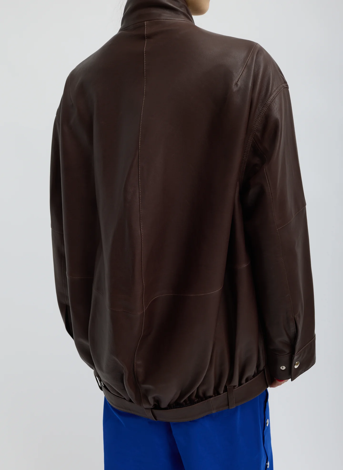 Leather Moto Bomber - Image 4