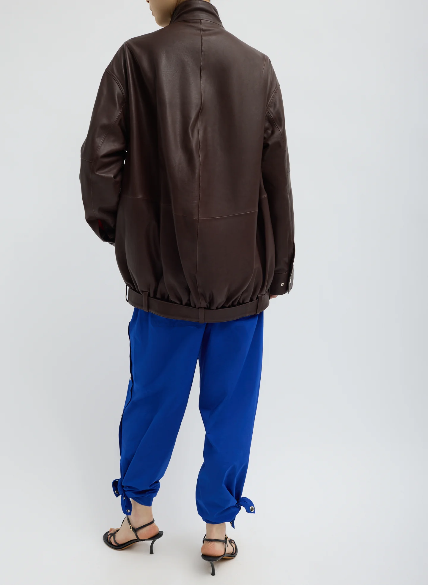 Leather Moto Bomber - Image 5